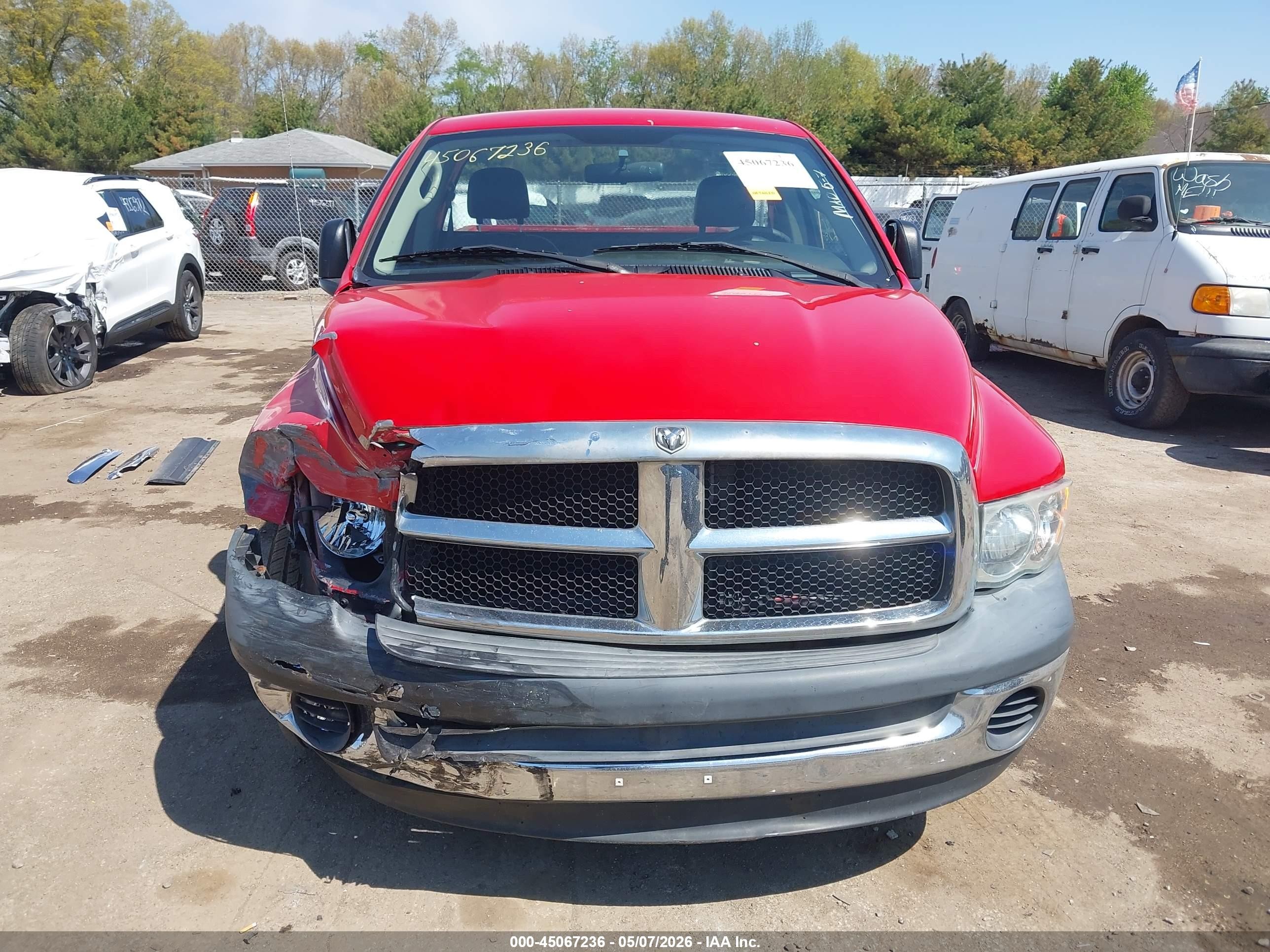 2004 Dodge Ram 1500 St Красный vin: 1D7HA16D54J147646