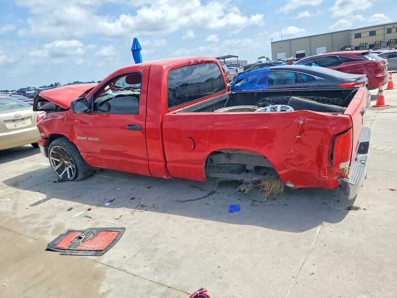 2005 Dodge Ram 1500 St Red vin: 1D7HA16D55J507418