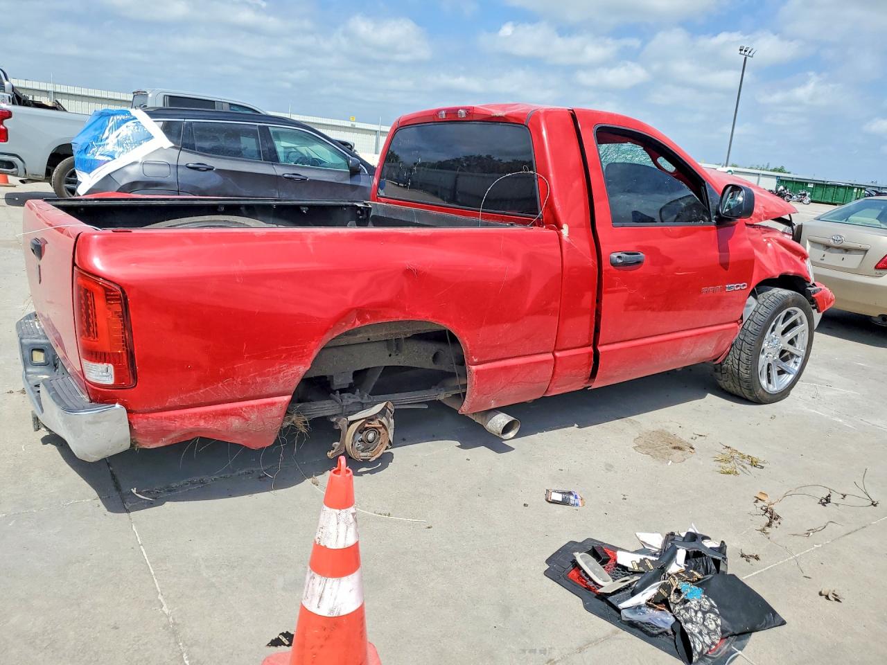 2005 Dodge Ram 1500 St Red vin: 1D7HA16D55J507418