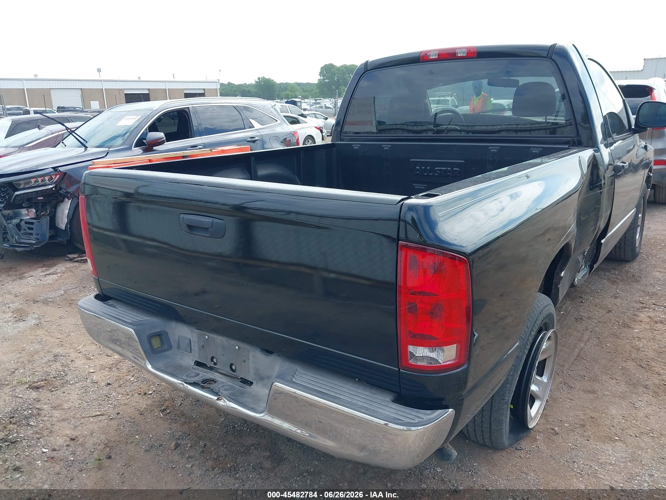 2002 Dodge Ram 1500 St Black vin: 1D7HA16K02J207618