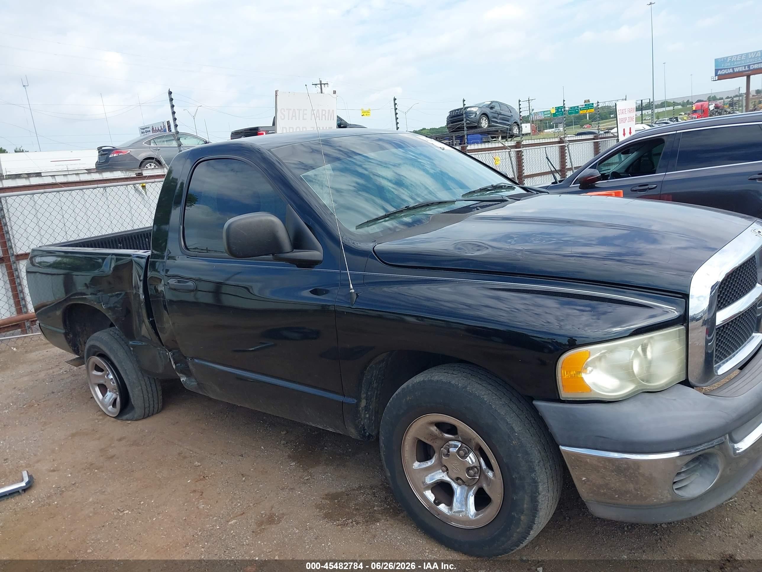 2002 Dodge Ram 1500 St Black vin: 1D7HA16K02J207618