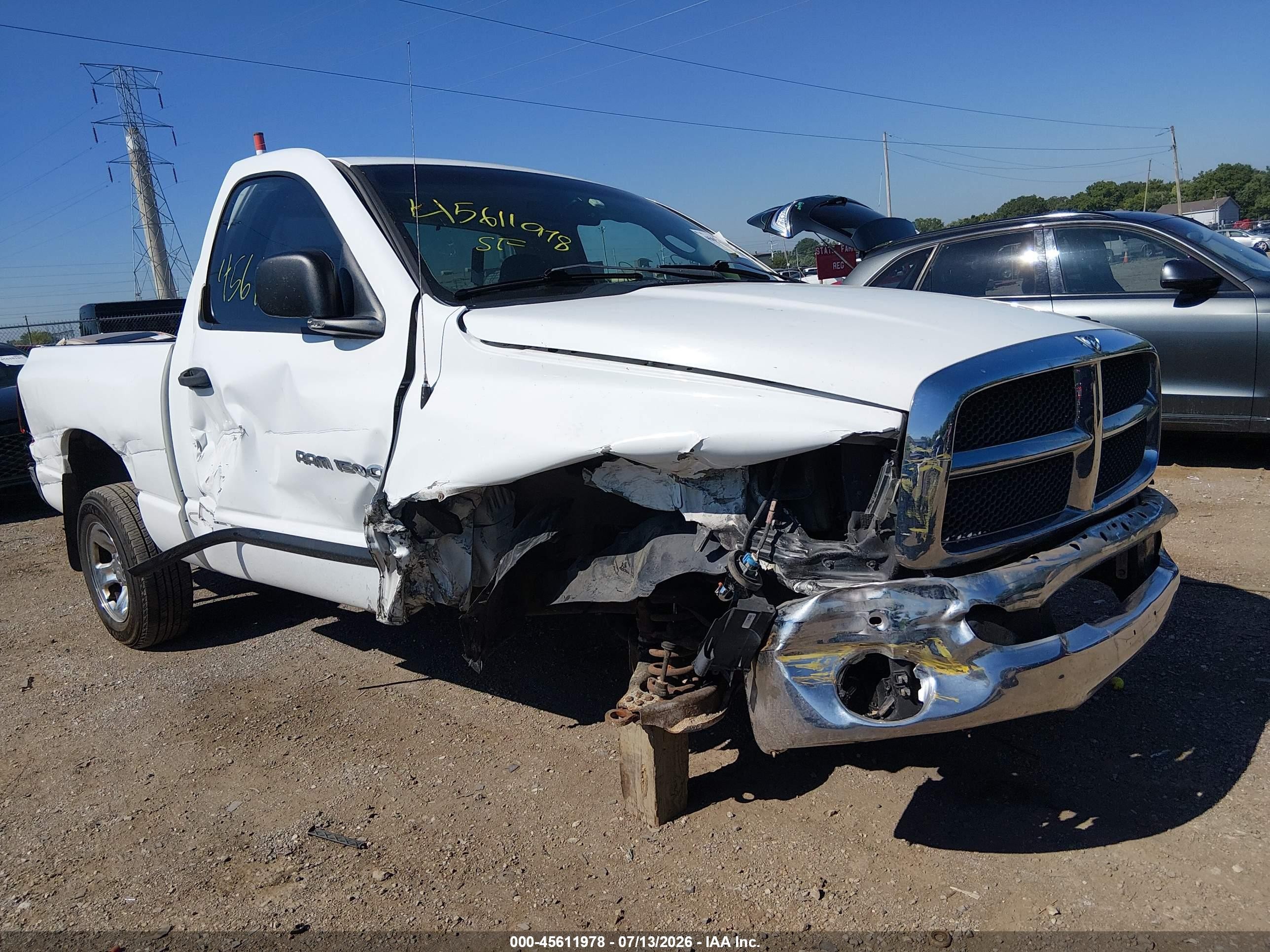 2002 Dodge Ram 1500 St White vin: 1D7HA16K02J221857
