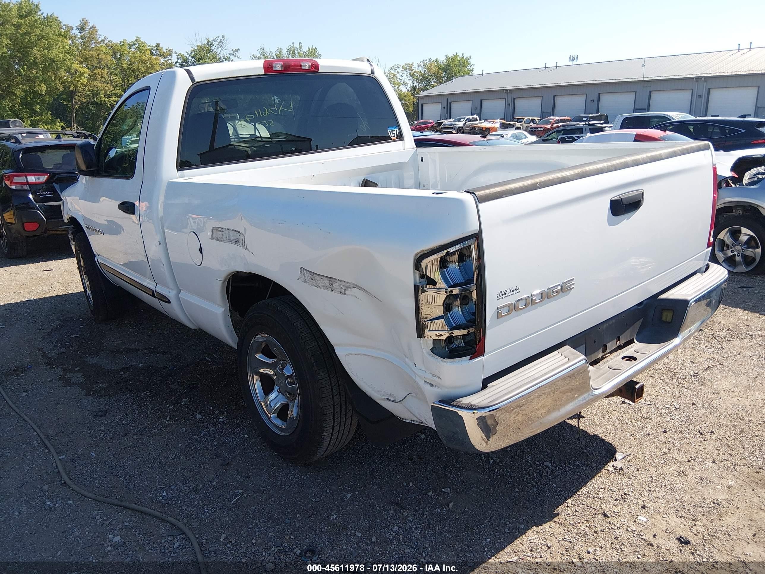 2002 Dodge Ram 1500 St White vin: 1D7HA16K02J221857