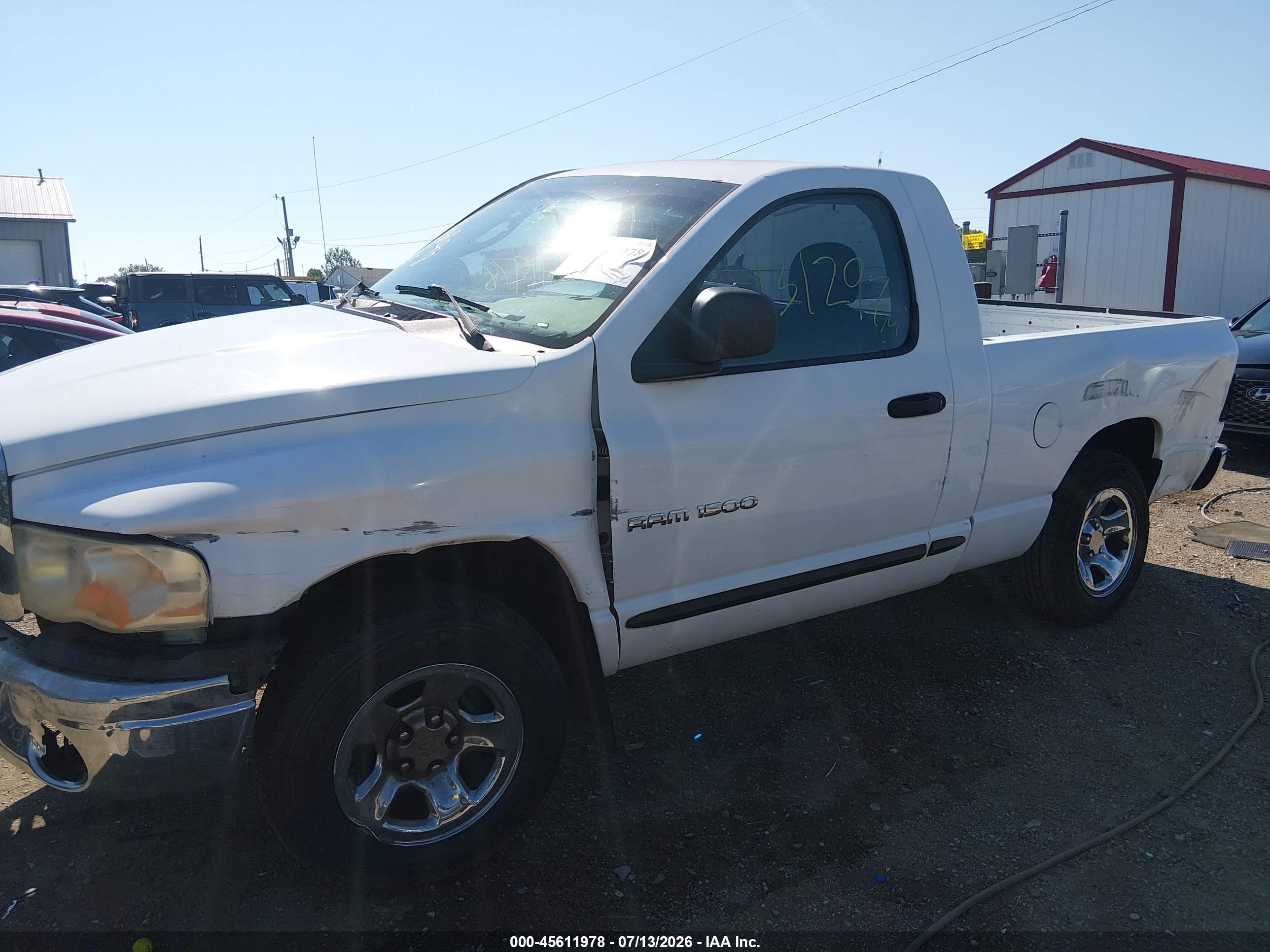 2002 Dodge Ram 1500 St White vin: 1D7HA16K02J221857