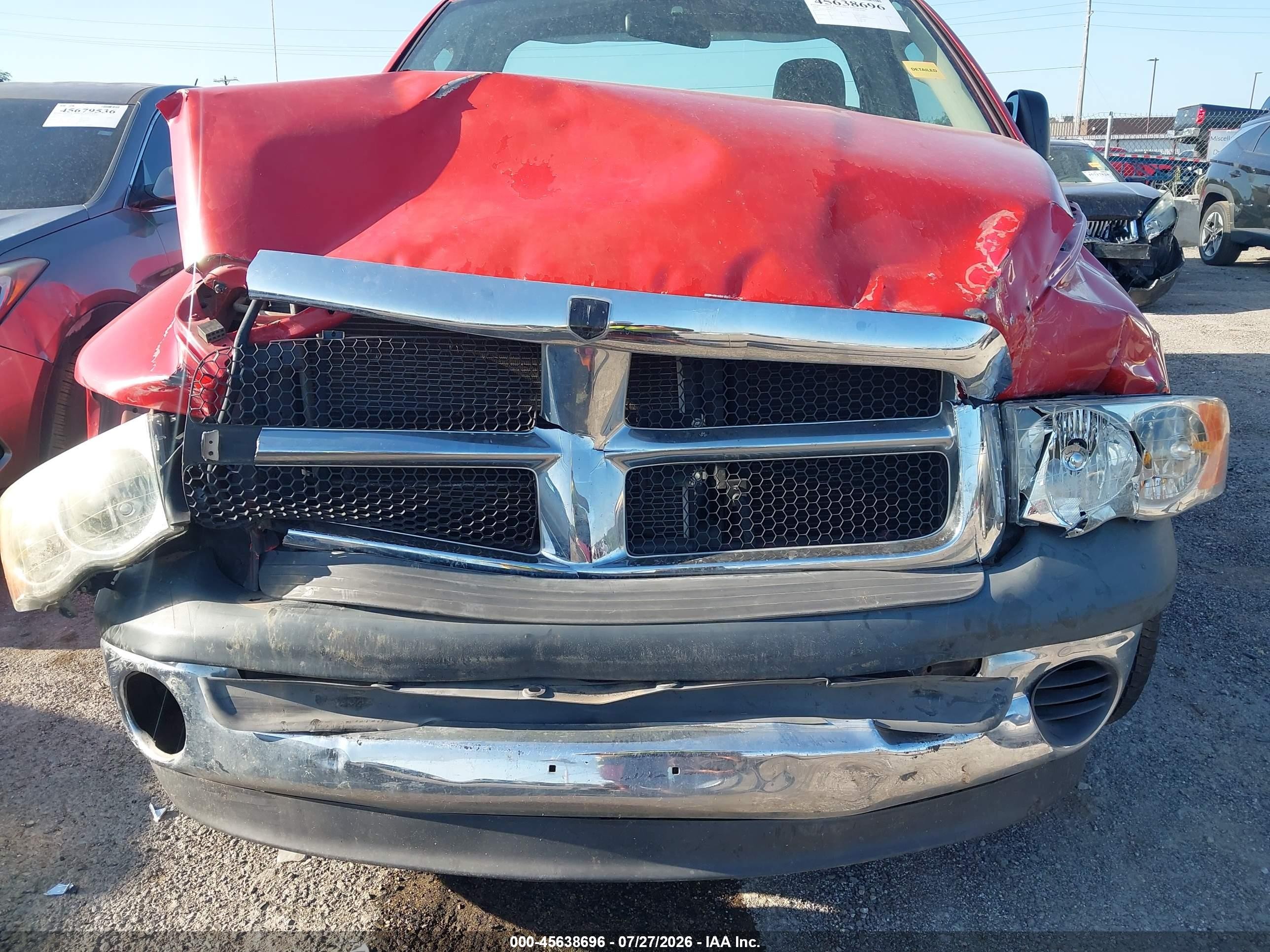 2004 Dodge Ram 1500 St Red vin: 1D7HA16K04J149724