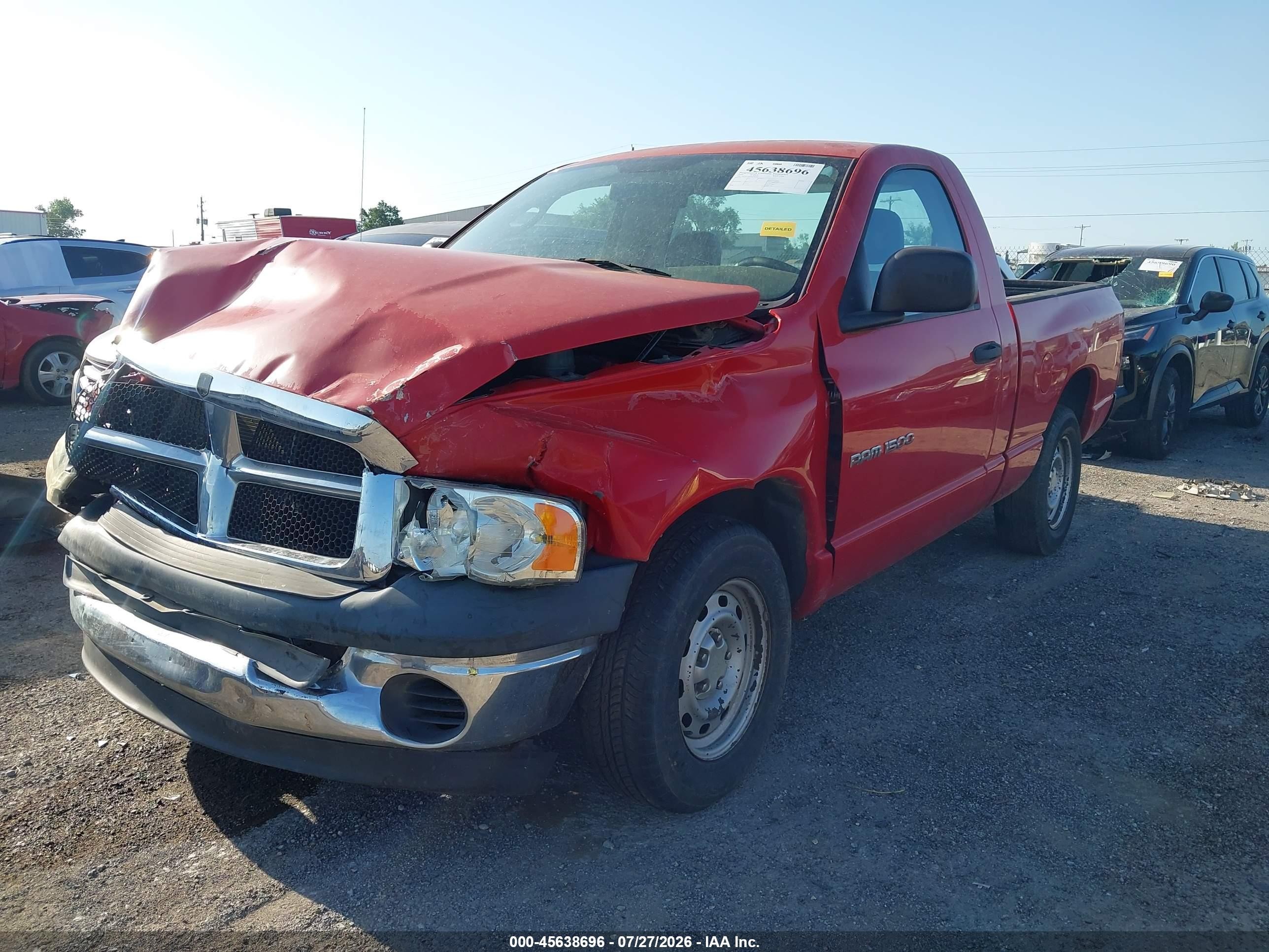 2004 Dodge Ram 1500 St Red vin: 1D7HA16K04J149724