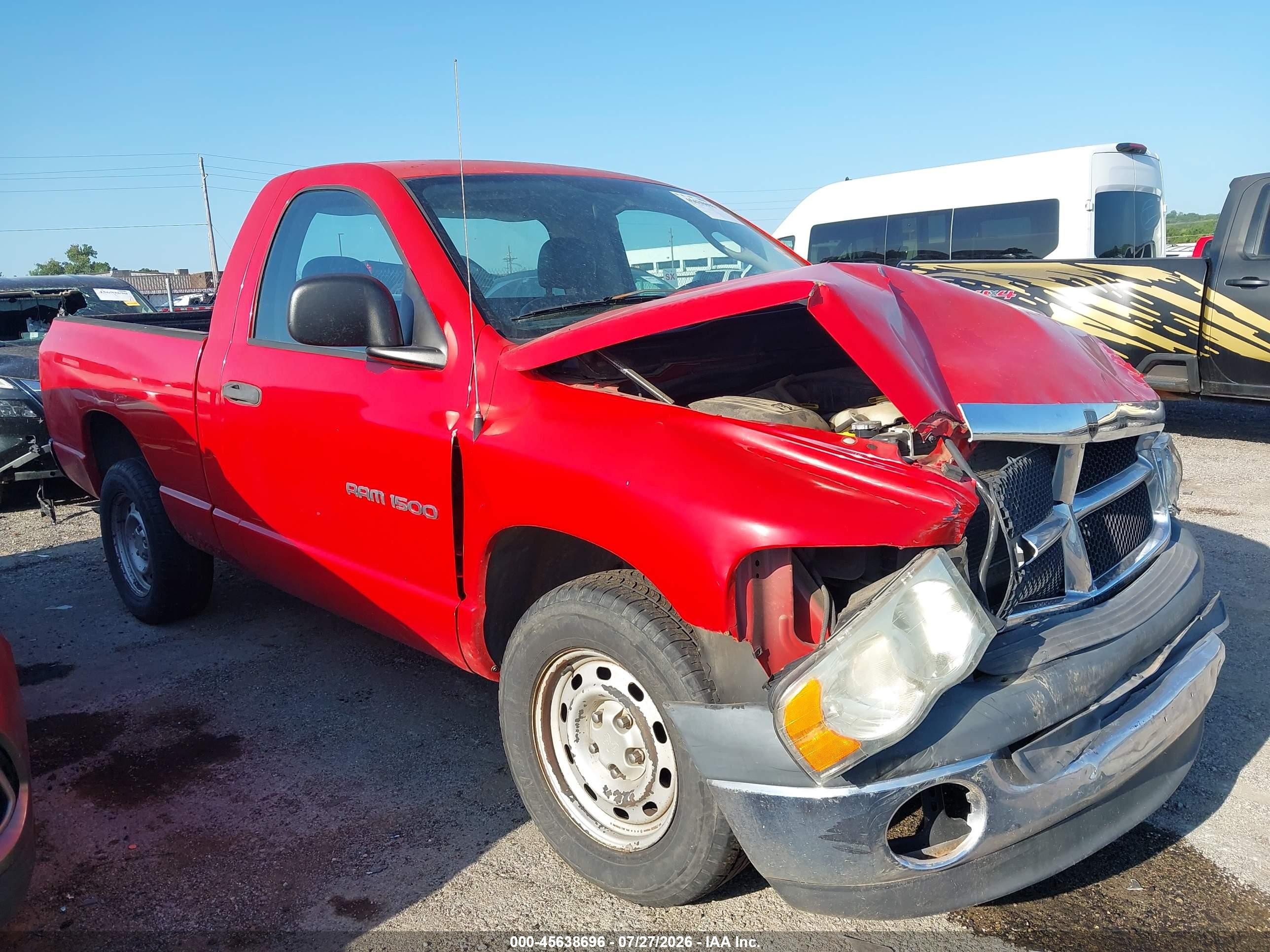 2004 Dodge Ram 1500 St Red vin: 1D7HA16K04J149724