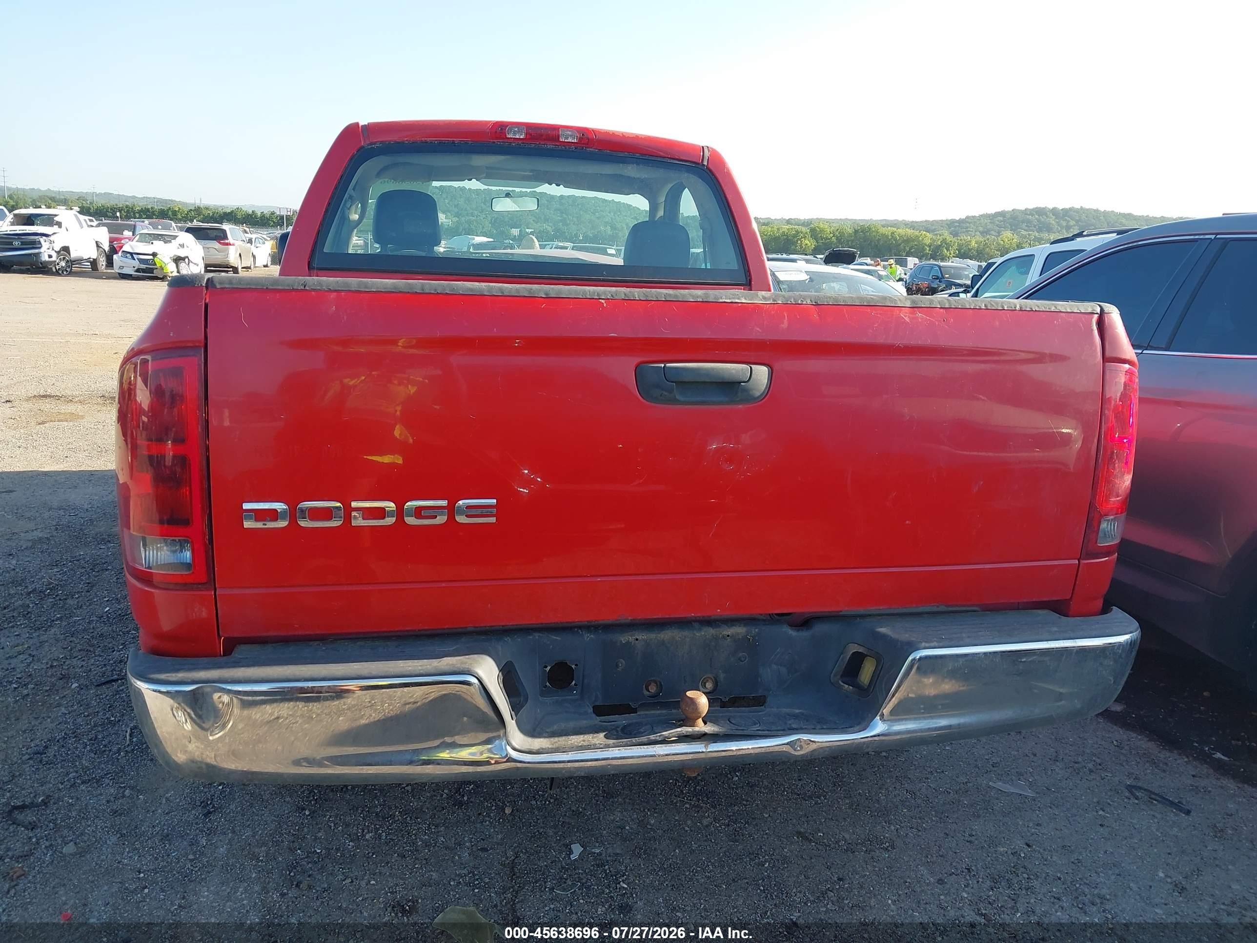 2004 Dodge Ram 1500 St Red vin: 1D7HA16K04J149724