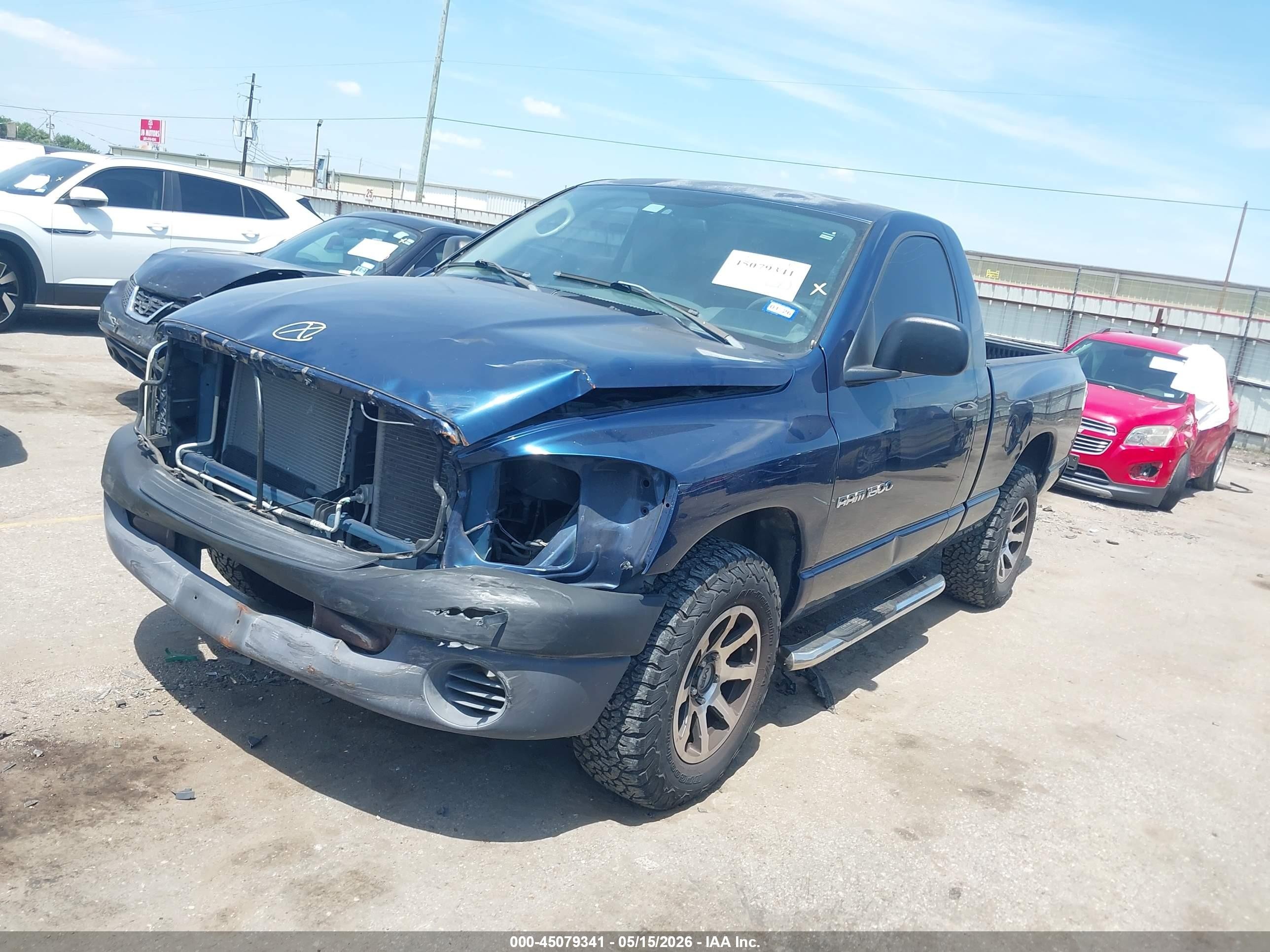2007 Dodge Ram 1500 St Blue vin: 1D7HA16K07J625491