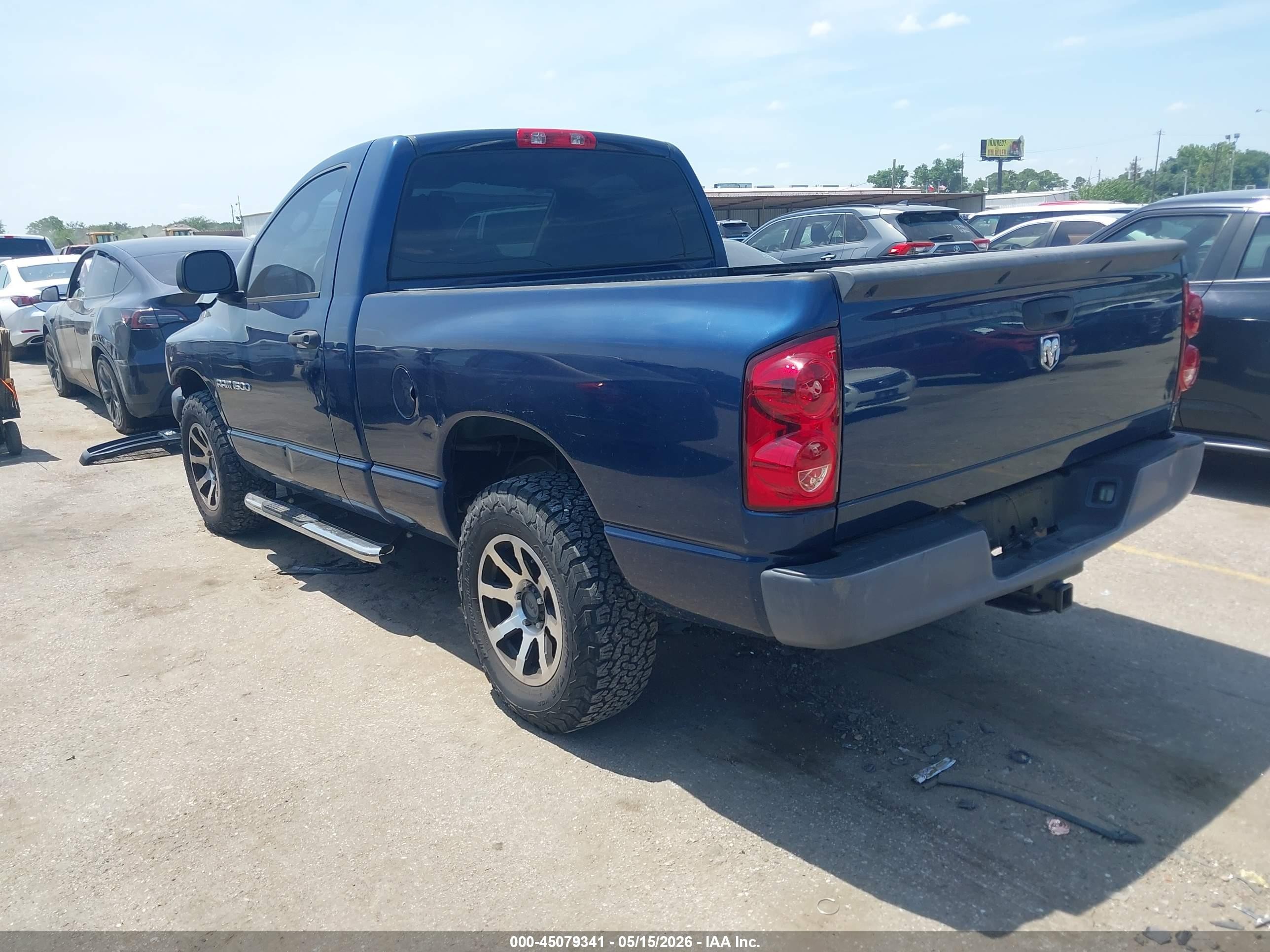 2007 Dodge Ram 1500 St Blue vin: 1D7HA16K07J625491