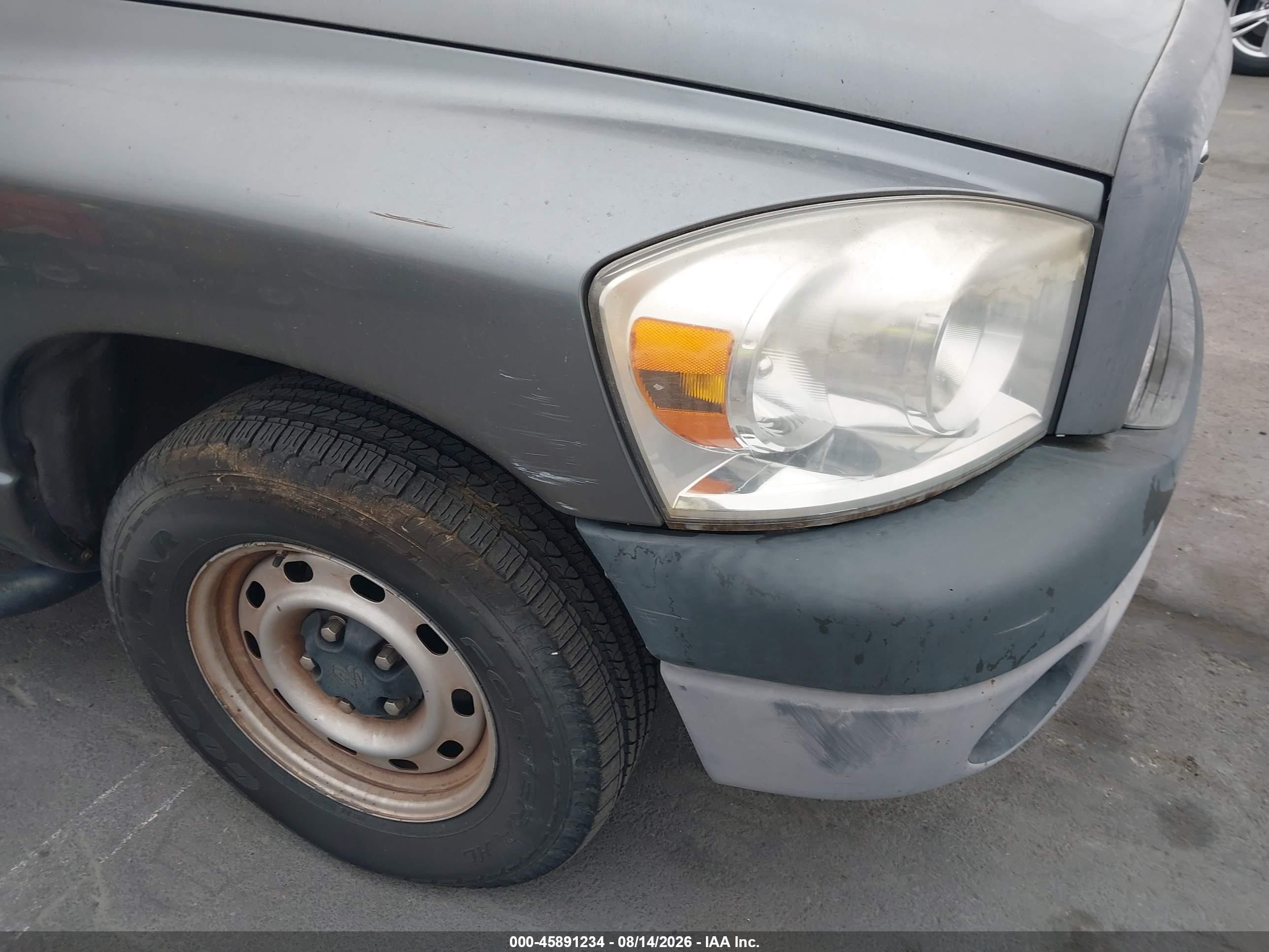 2008 Dodge Ram 1500 St/sxt Gray vin: 1D7HA16K08J203528