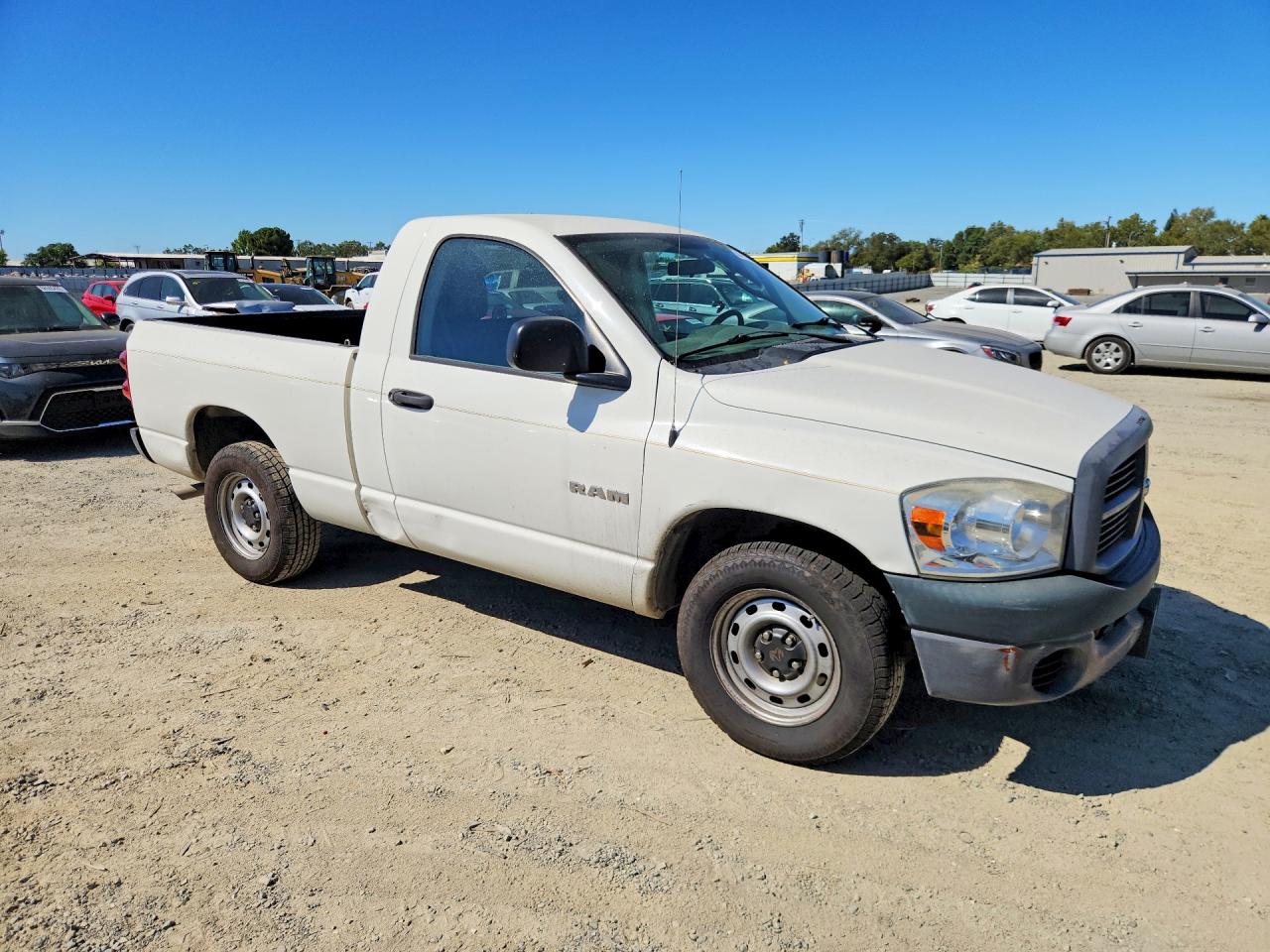 2008 Dodge Ram 1500 St White vin: 1D7HA16K08J227764