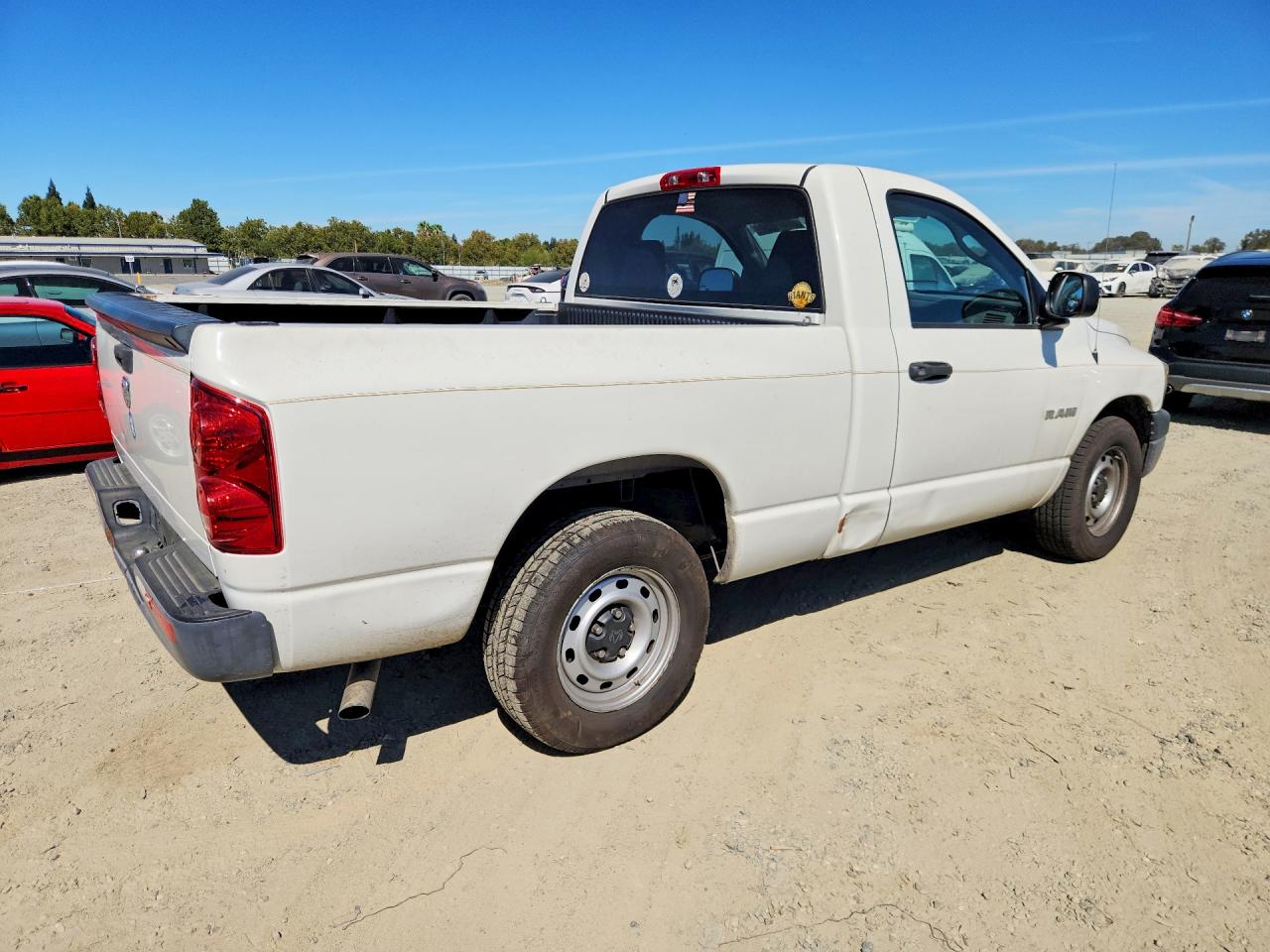 2008 Dodge Ram 1500 St White vin: 1D7HA16K08J227764