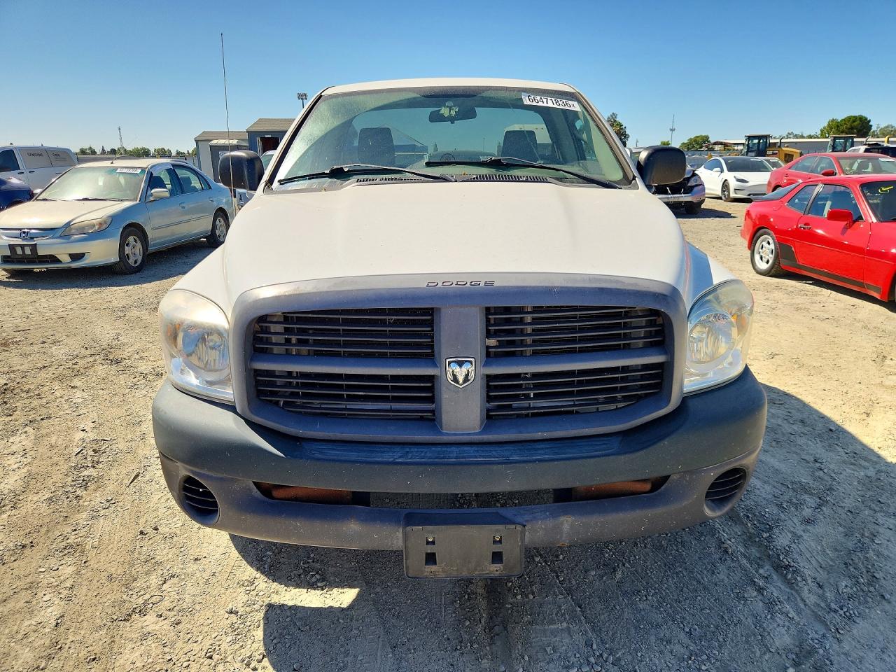 2008 Dodge Ram 1500 St White vin: 1D7HA16K08J227764