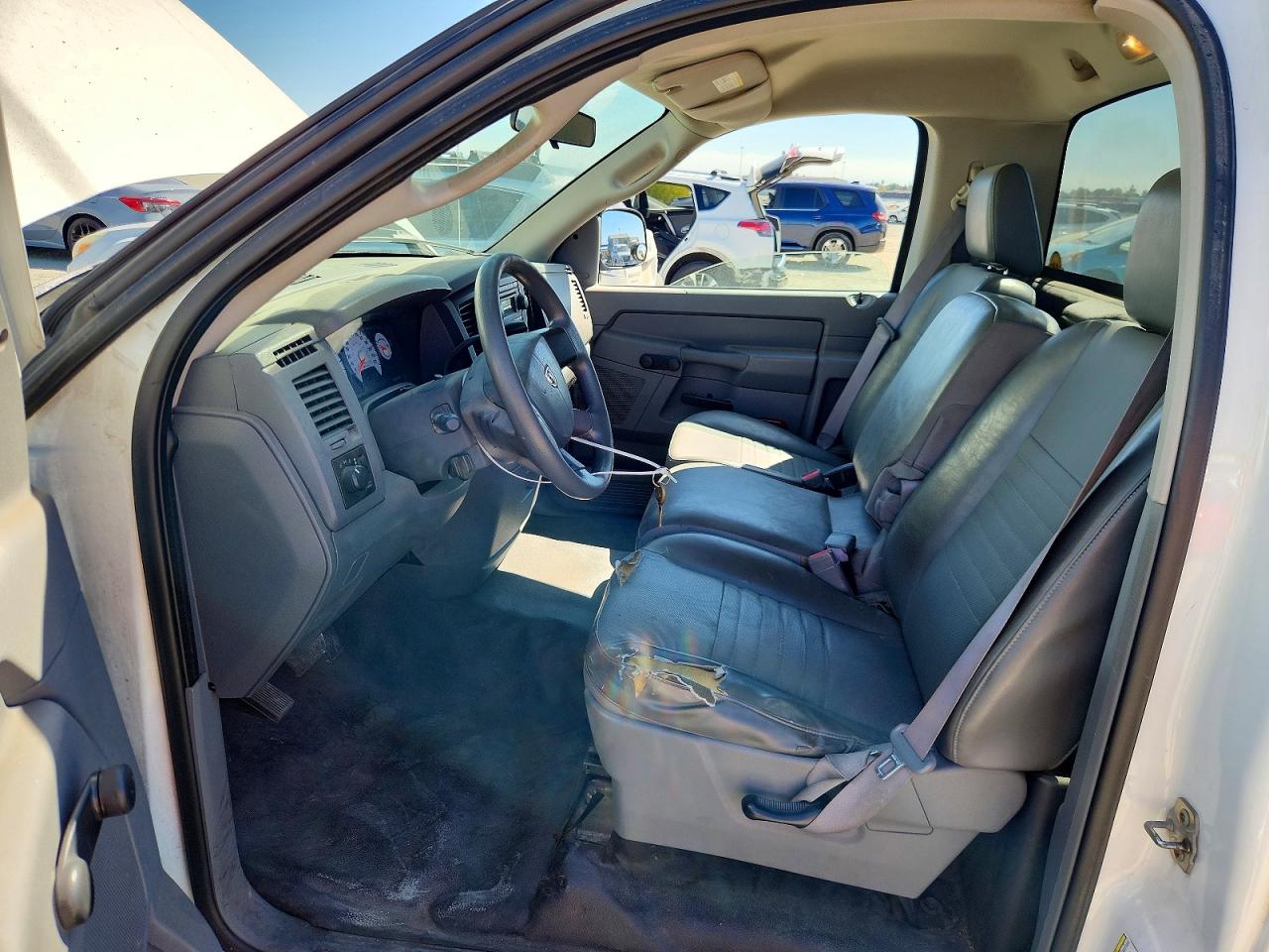 2008 Dodge Ram 1500 St White vin: 1D7HA16K08J227764