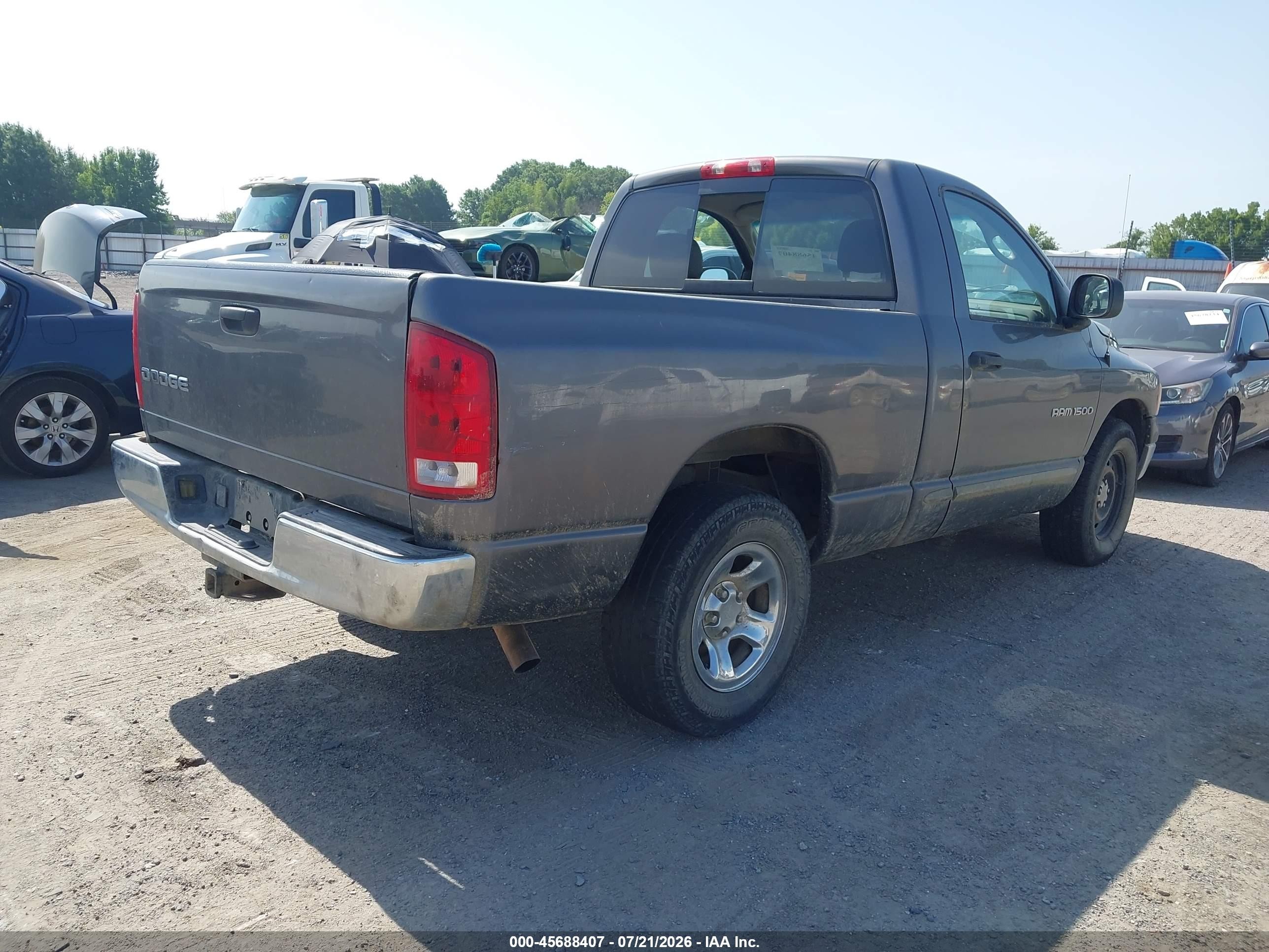 2004 Dodge Ram 1500 St Gray vin: 1D7HA16K14J275882