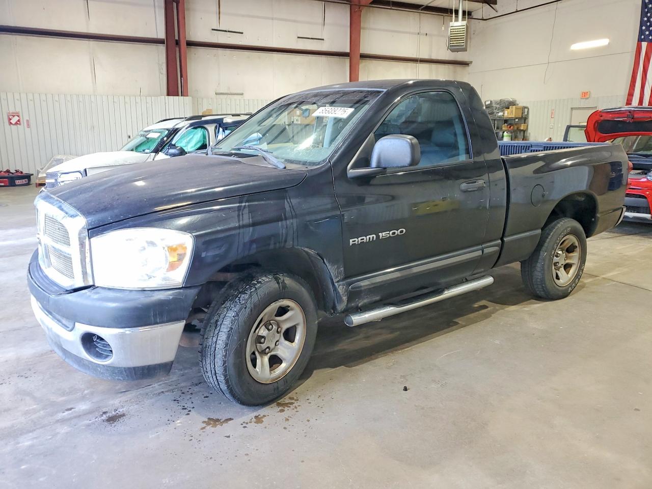 2007 Dodge Ram 1500 St Black vin: 1D7HA16K17J593926