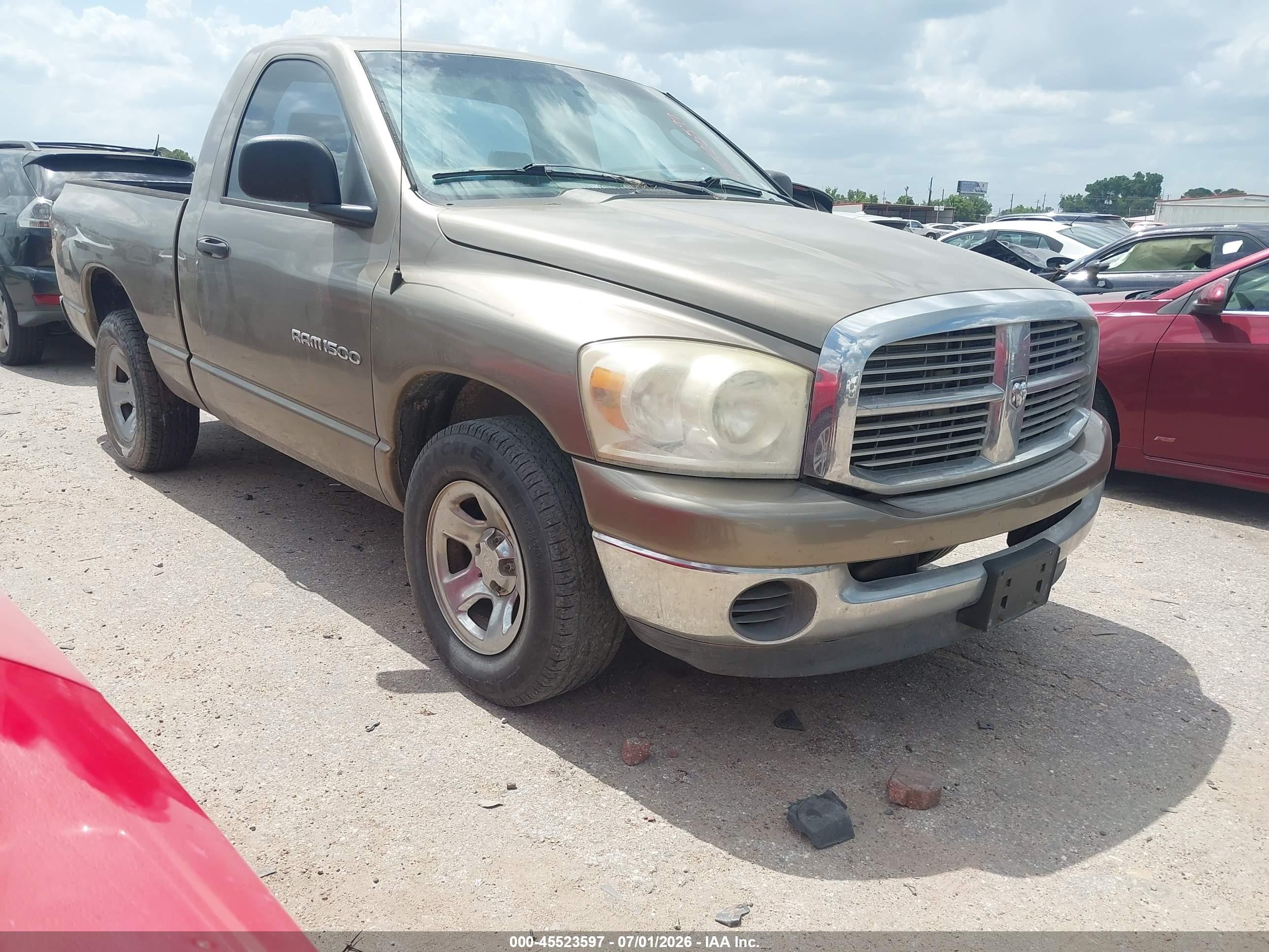 2007 Dodge Ram 1500 St Gold vin: 1D7HA16K17J596180