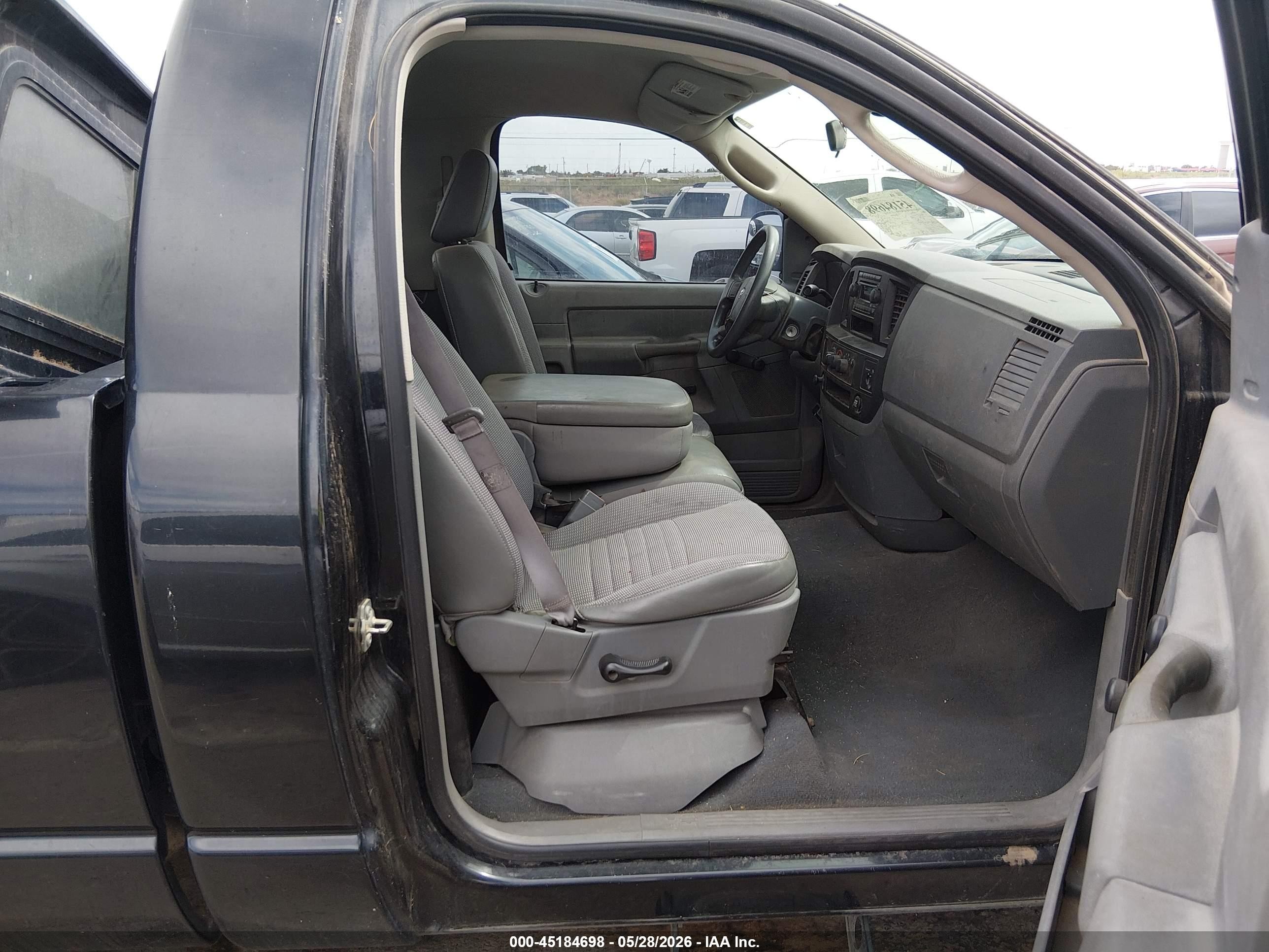 2007 Dodge Ram 1500 St Черный vin: 1D7HA16K17J642297