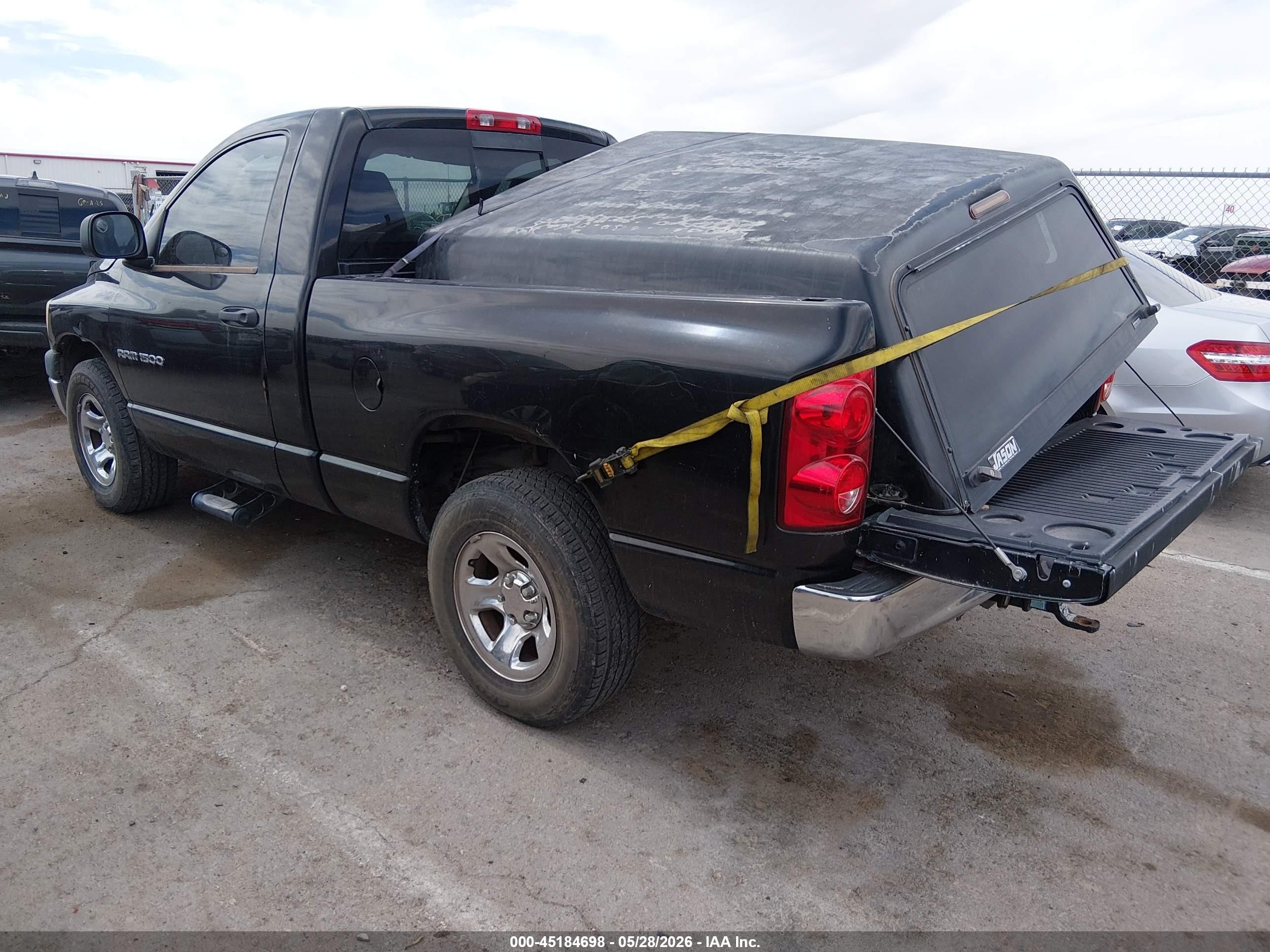 2007 Dodge Ram 1500 St Черный vin: 1D7HA16K17J642297