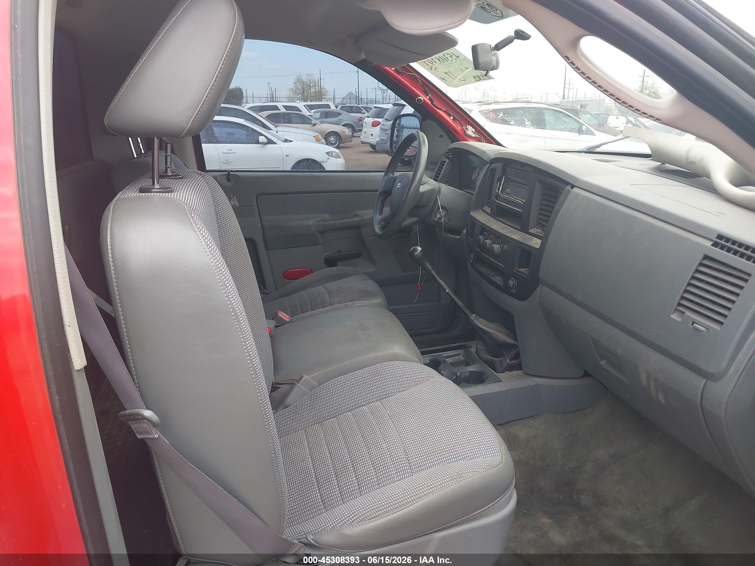 2008 Dodge Ram 1500 St/sxt Красный vin: 1D7HA16K18J202243