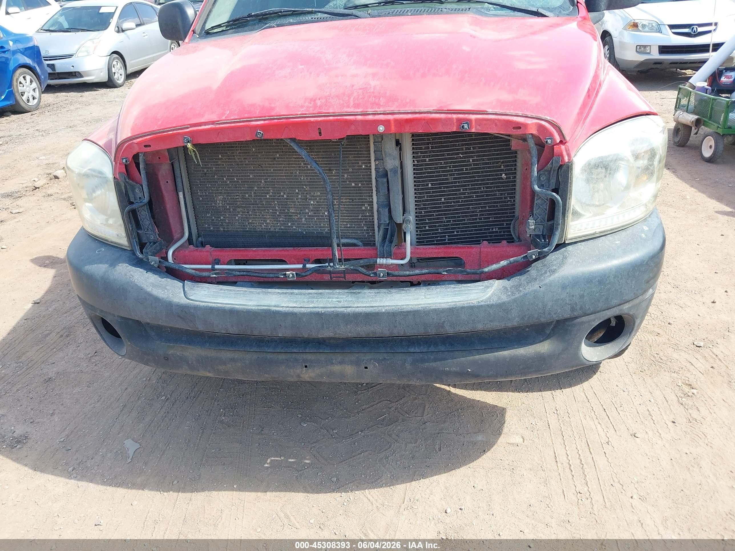 2008 Dodge Ram 1500 St/sxt Красный vin: 1D7HA16K18J202243