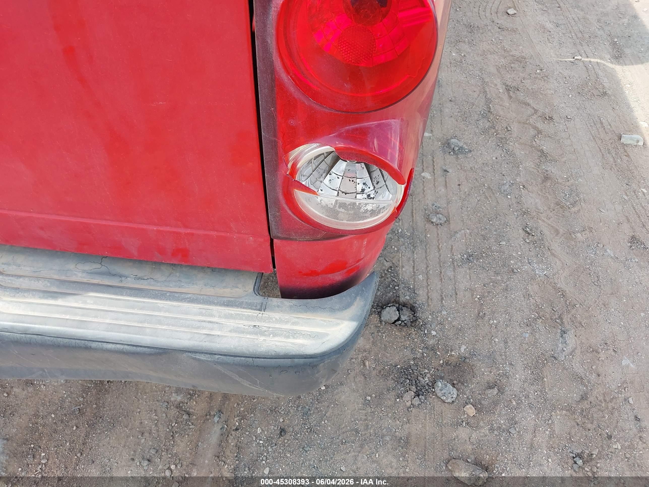 2008 Dodge Ram 1500 St/sxt Красный vin: 1D7HA16K18J202243