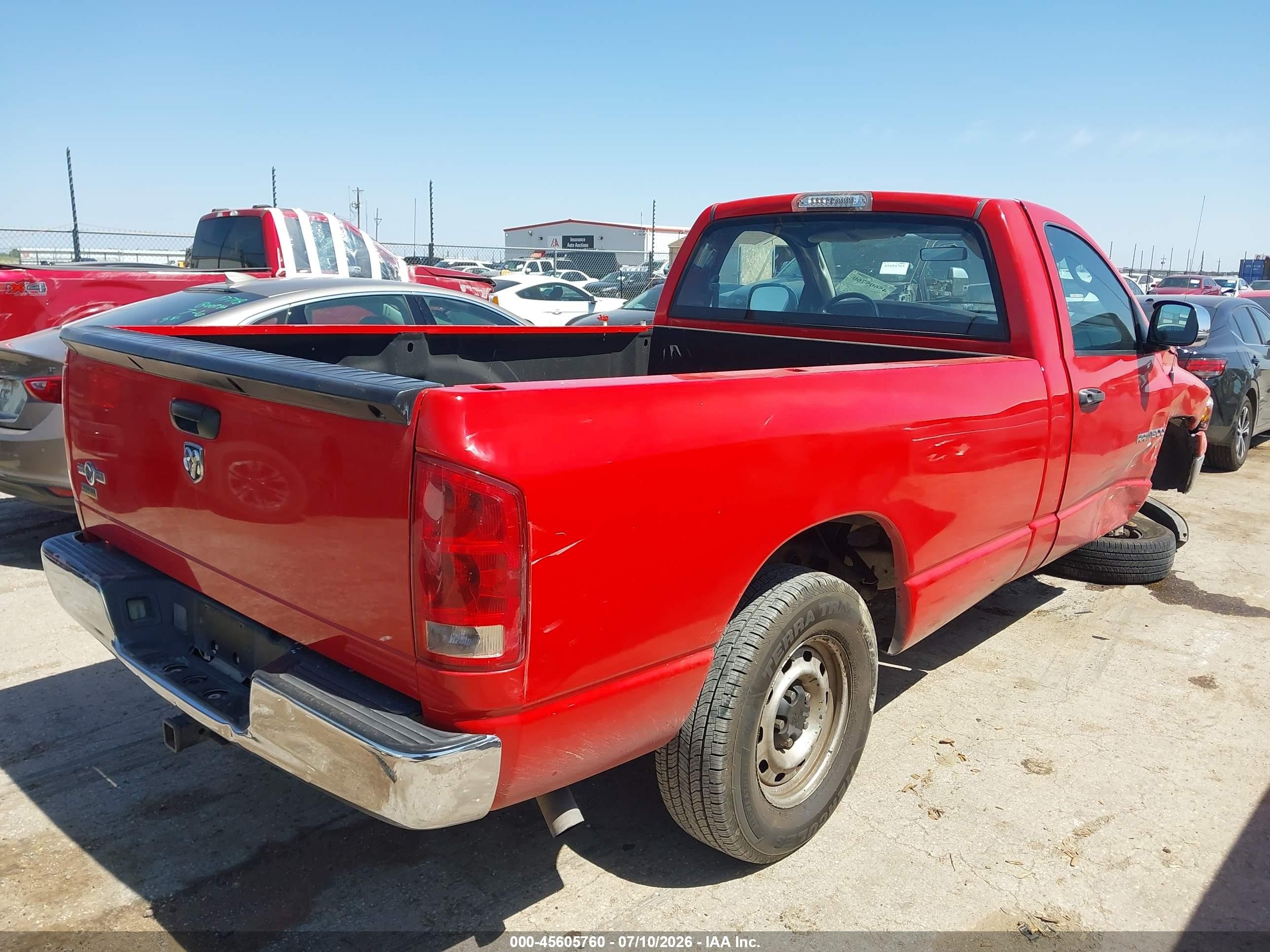 2004 Dodge Ram 1500 St Red vin: 1D7HA16K24J190680