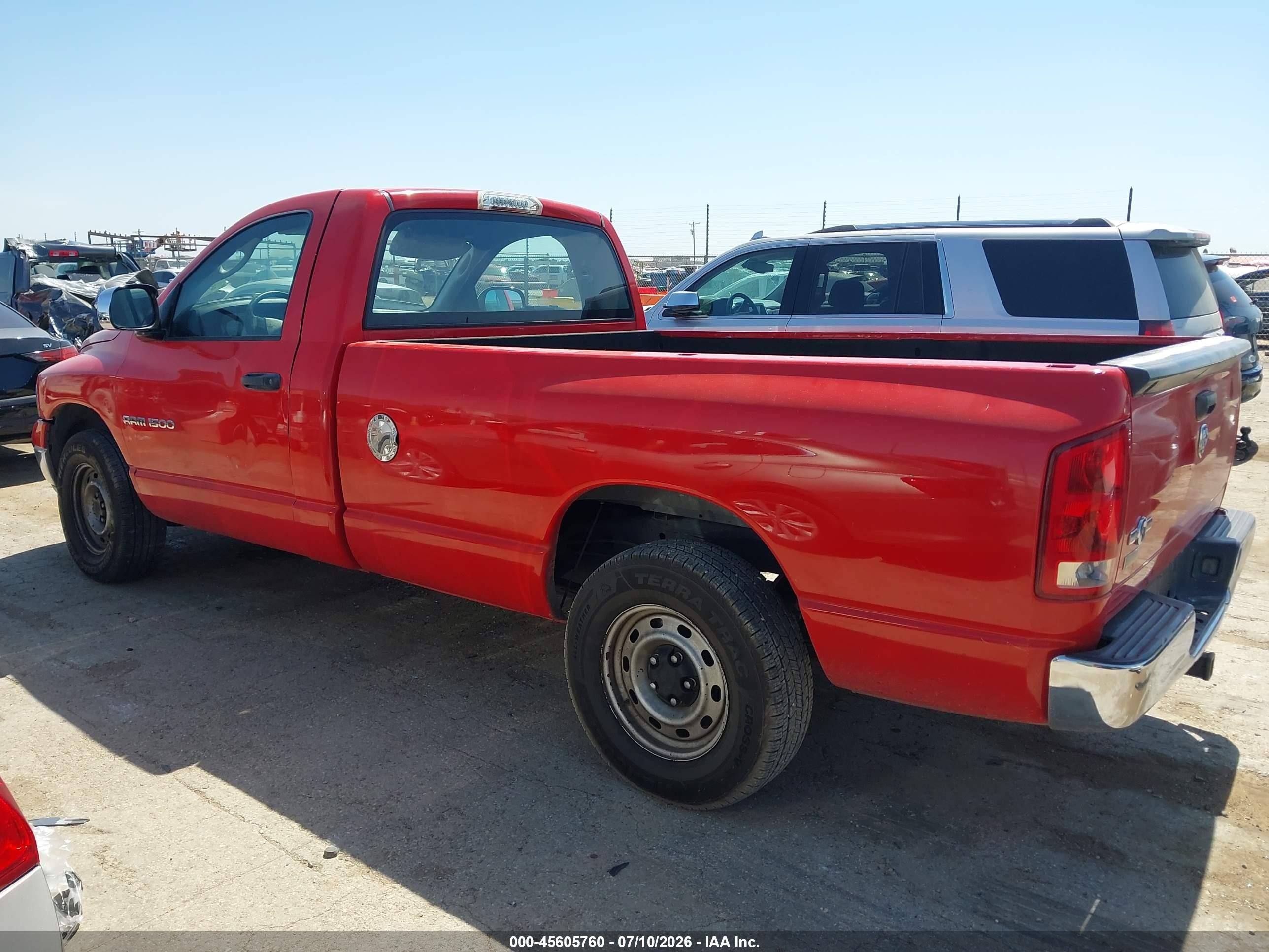 2004 Dodge Ram 1500 St Red vin: 1D7HA16K24J190680