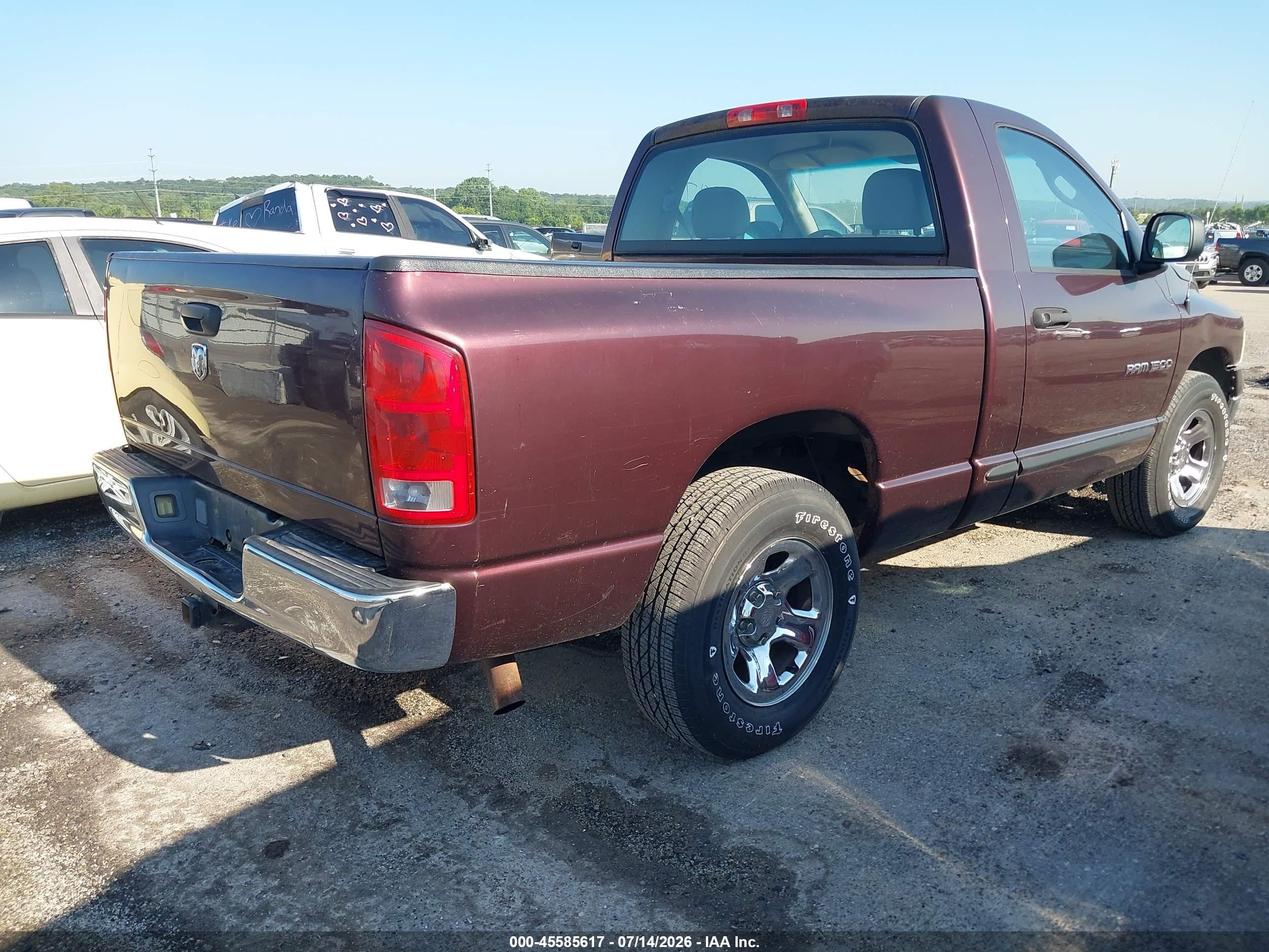 2005 Dodge Ram 1500 St Brown vin: 1D7HA16K25J543873
