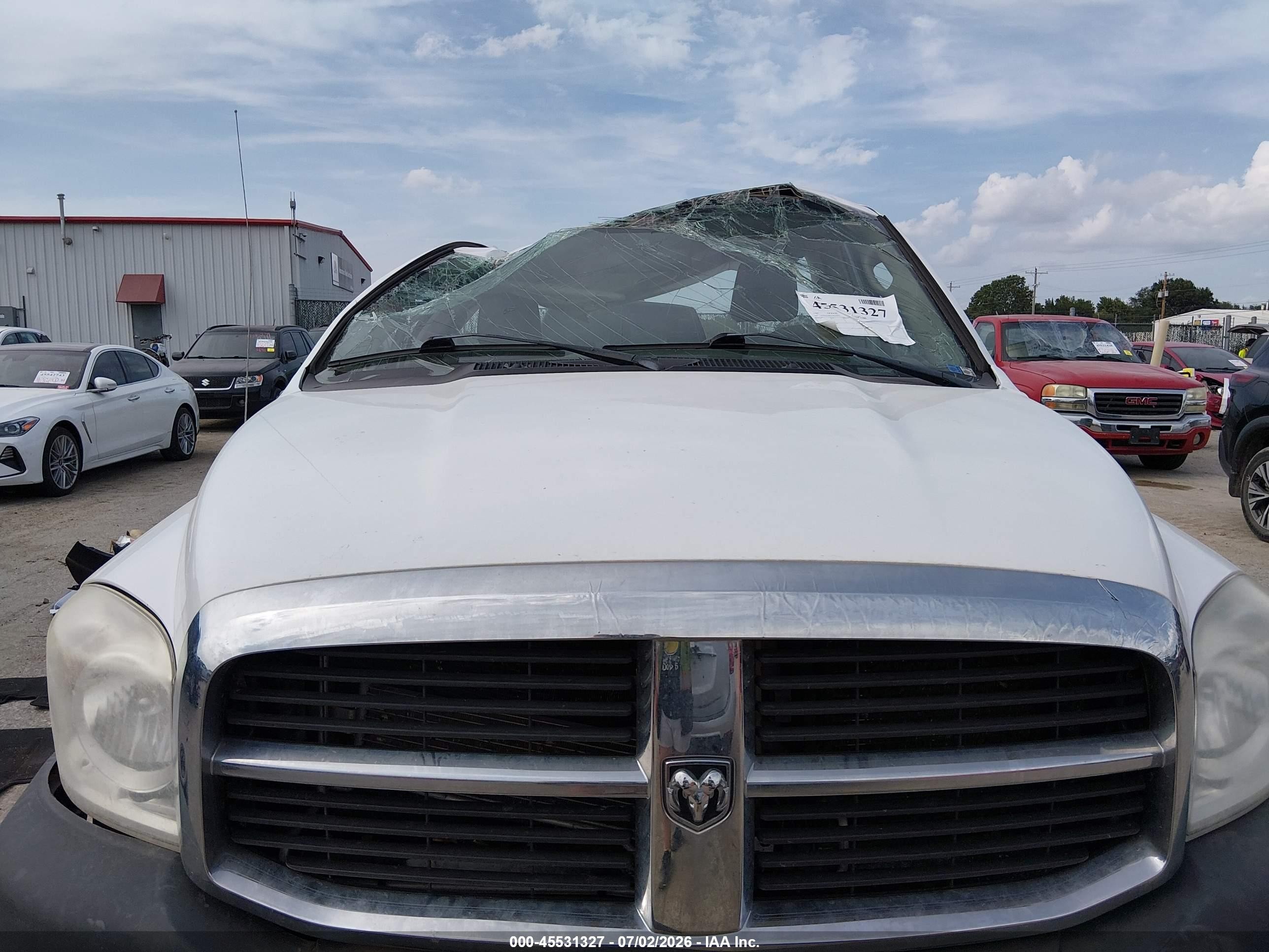 2007 Dodge Ram 1500 St White vin: 1D7HA16K27J513971
