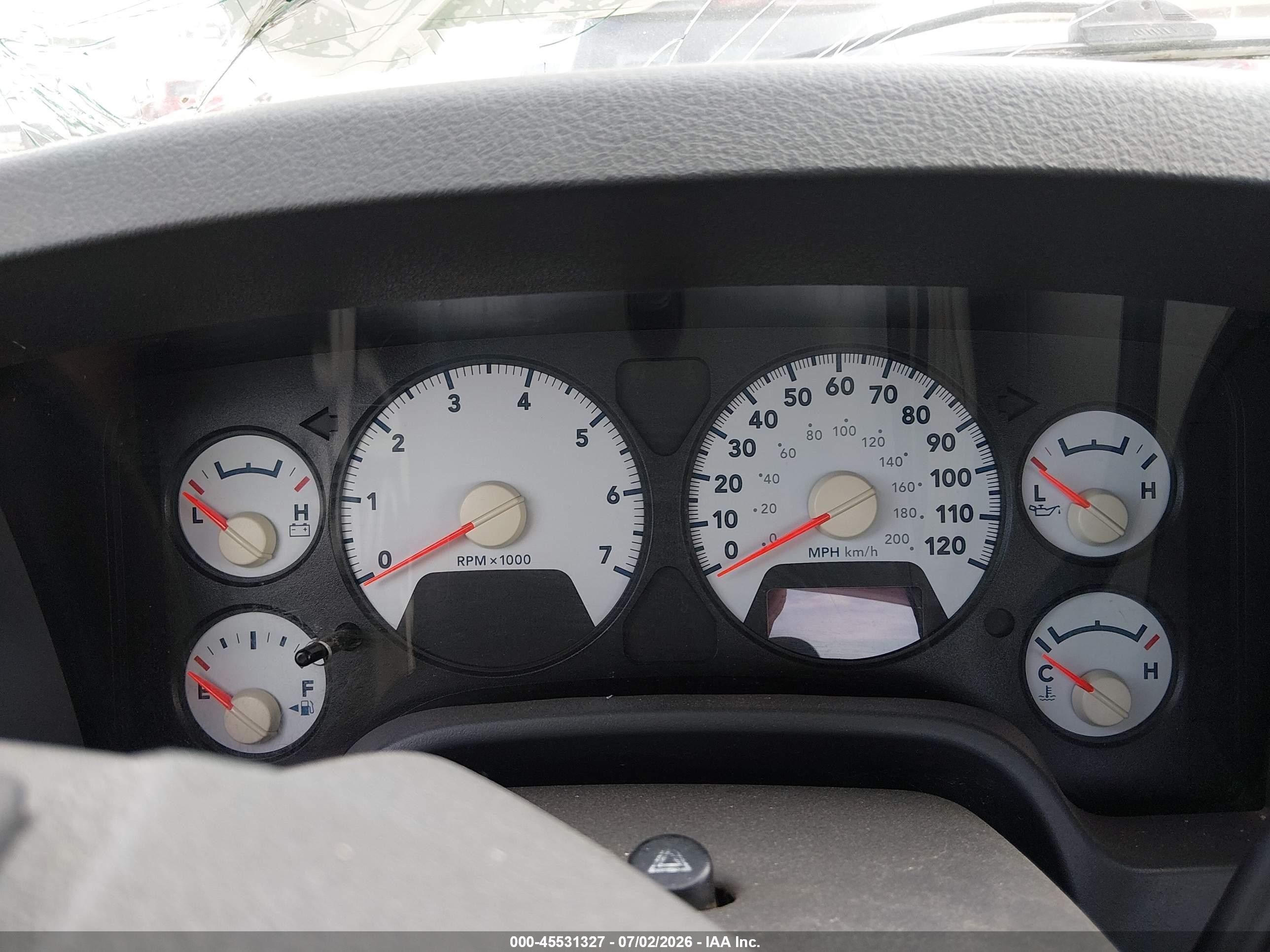 2007 Dodge Ram 1500 St White vin: 1D7HA16K27J513971