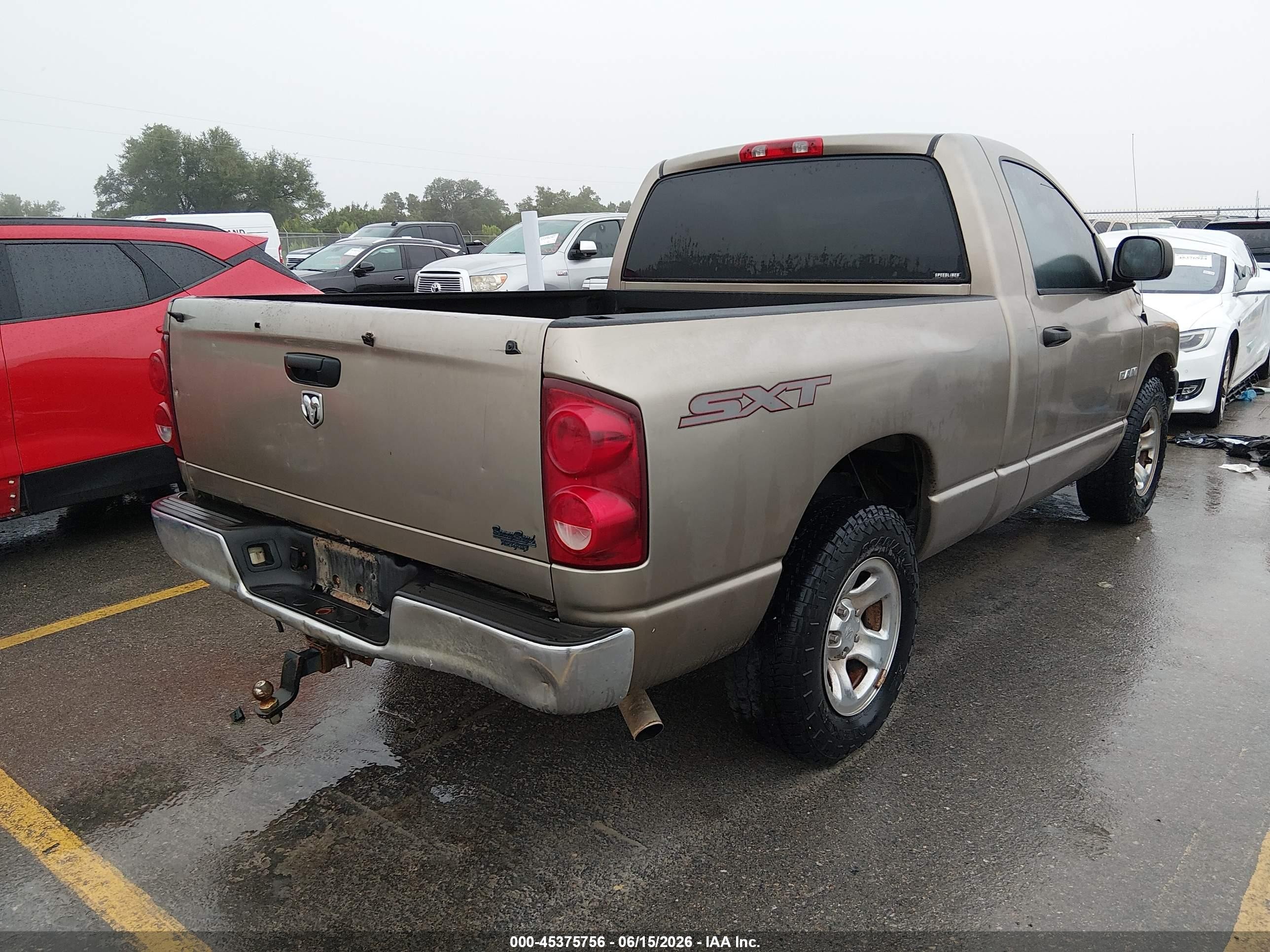 2008 Dodge Ram 1500 St/sxt Gold vin: 1D7HA16K28J118836