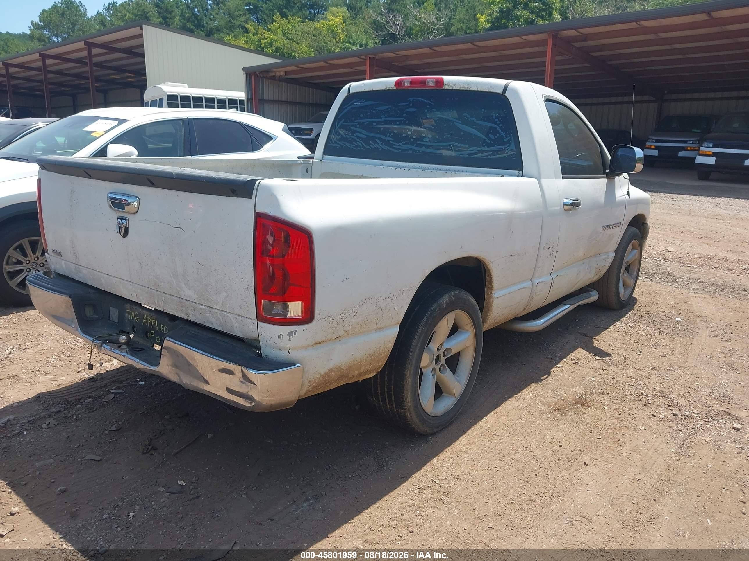 2006 Dodge Ram 1500 St White vin: 1D7HA16K36J161059