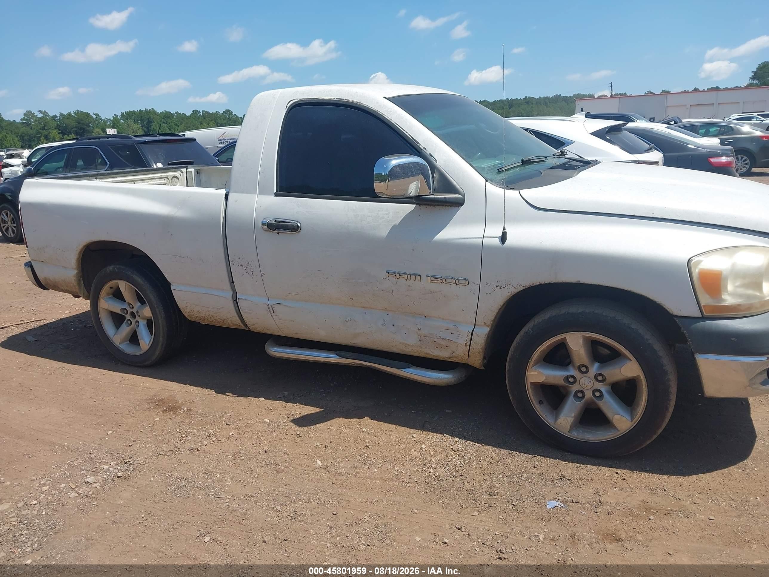 2006 Dodge Ram 1500 St White vin: 1D7HA16K36J161059