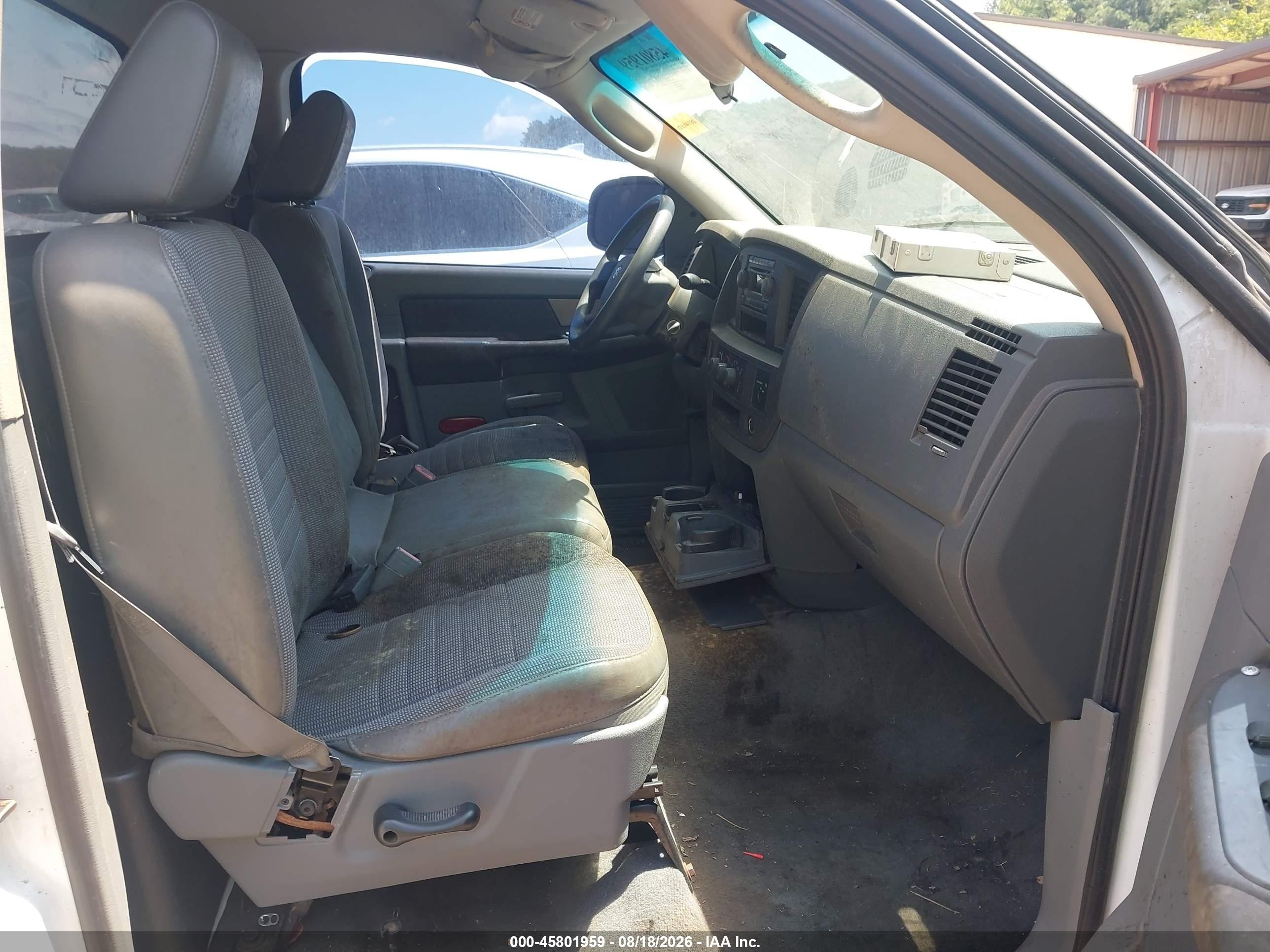 2006 Dodge Ram 1500 St White vin: 1D7HA16K36J161059