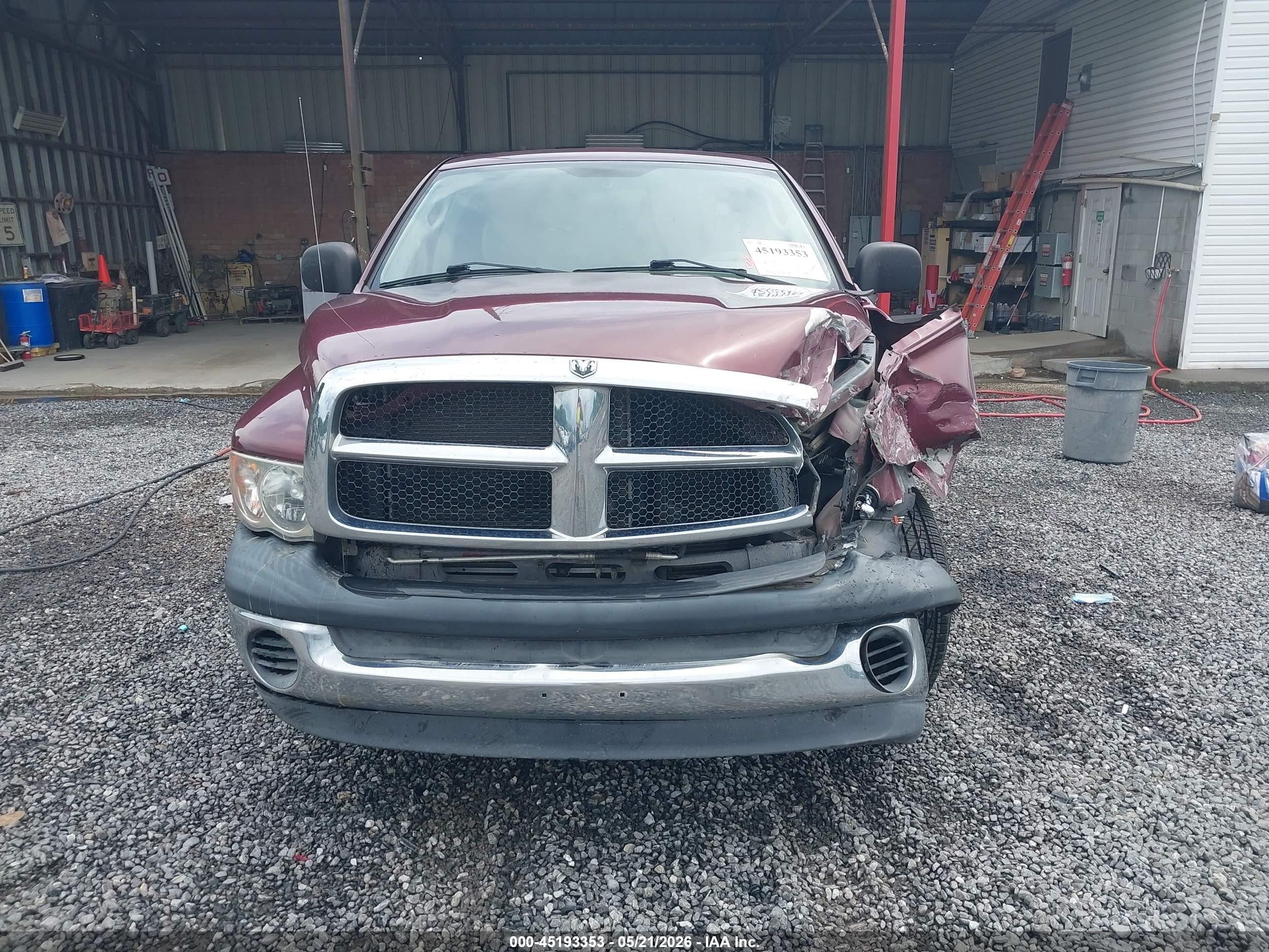 2003 Dodge Ram 1500 St Темно-бордовый vin: 1D7HA16K43J574345