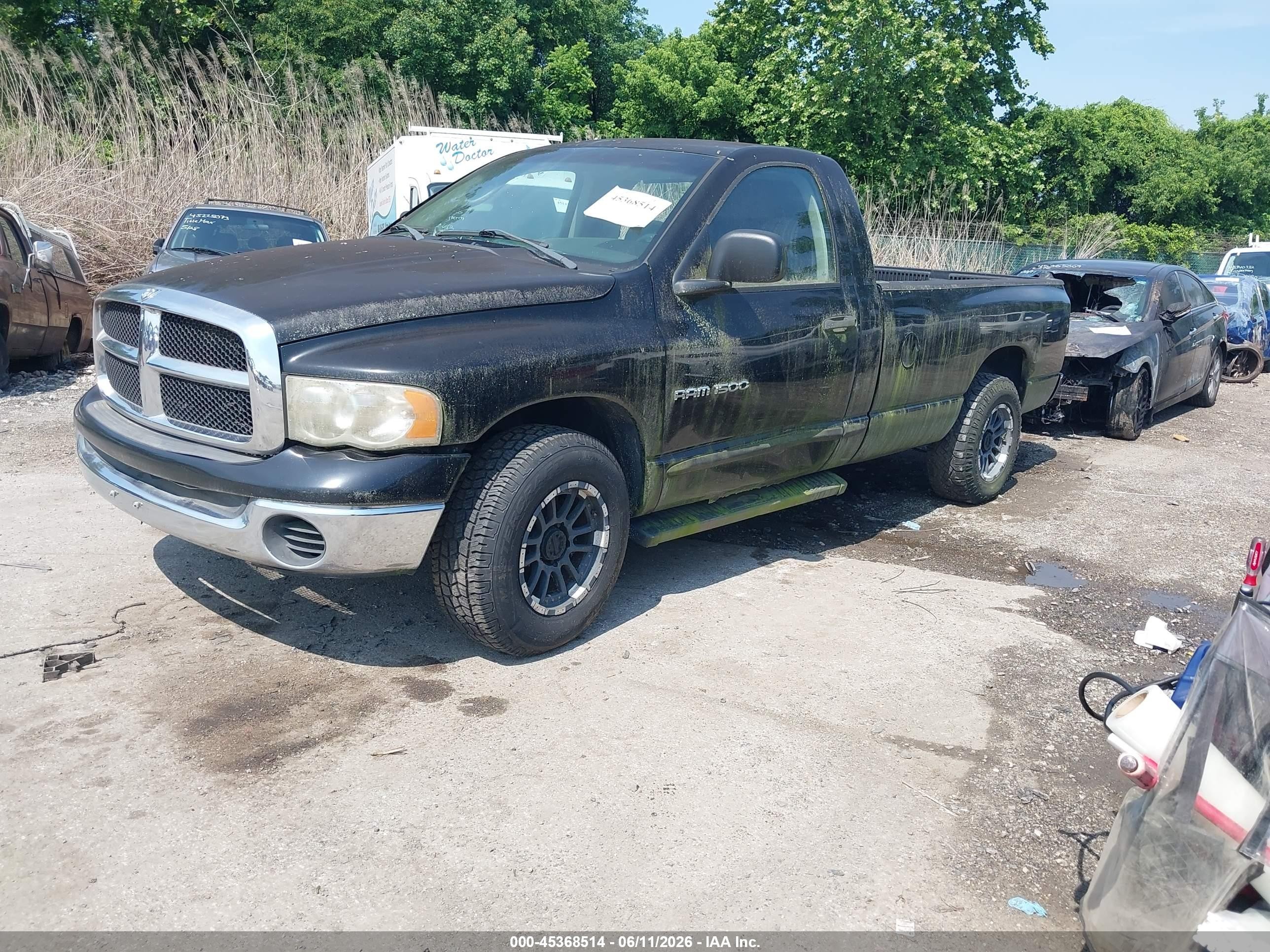 2005 Dodge Ram 1500 St Black vin: 1D7HA16K45J526850