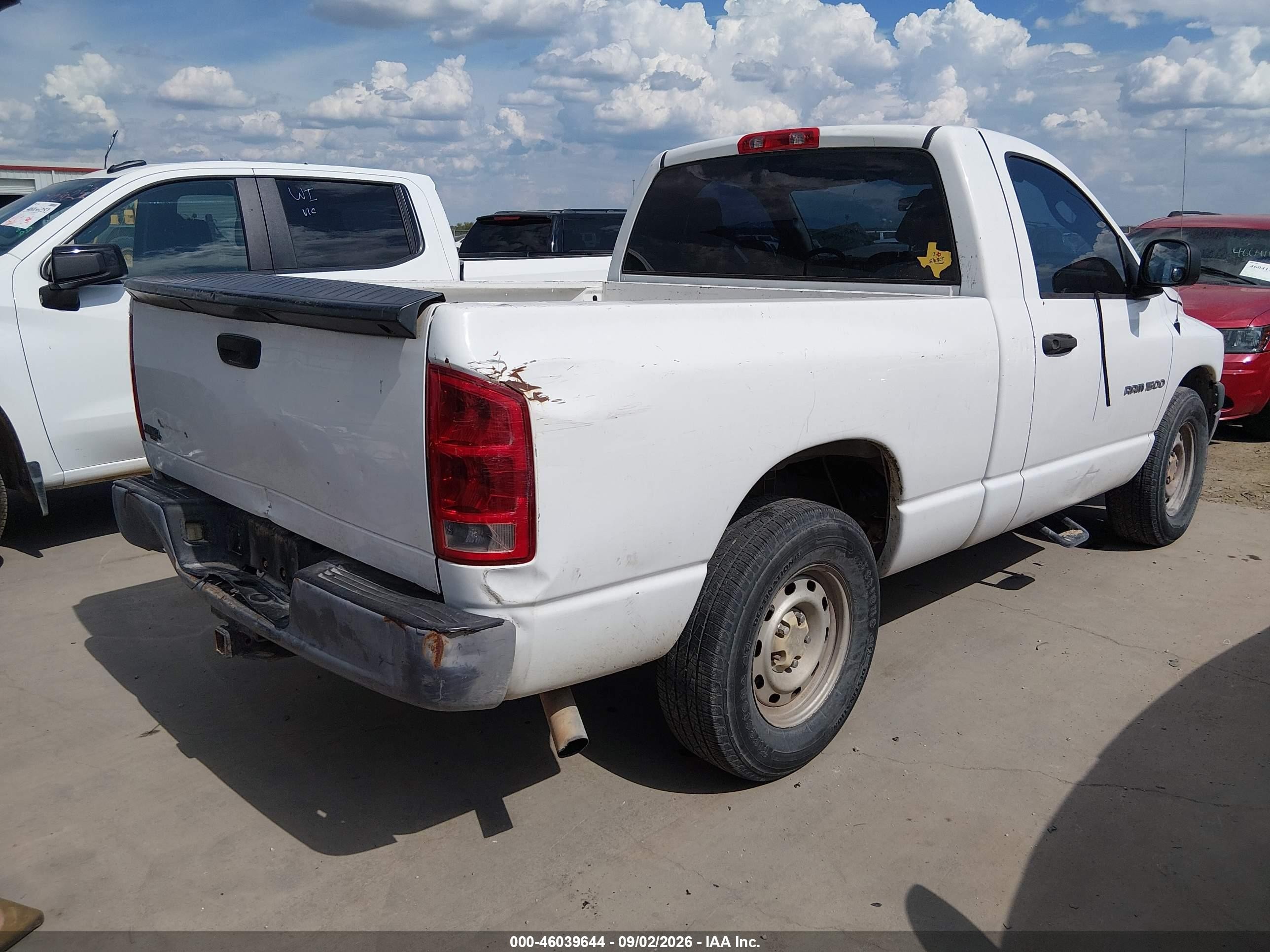 2006 Dodge Ram 1500 St Белый vin: 1D7HA16K46J180431