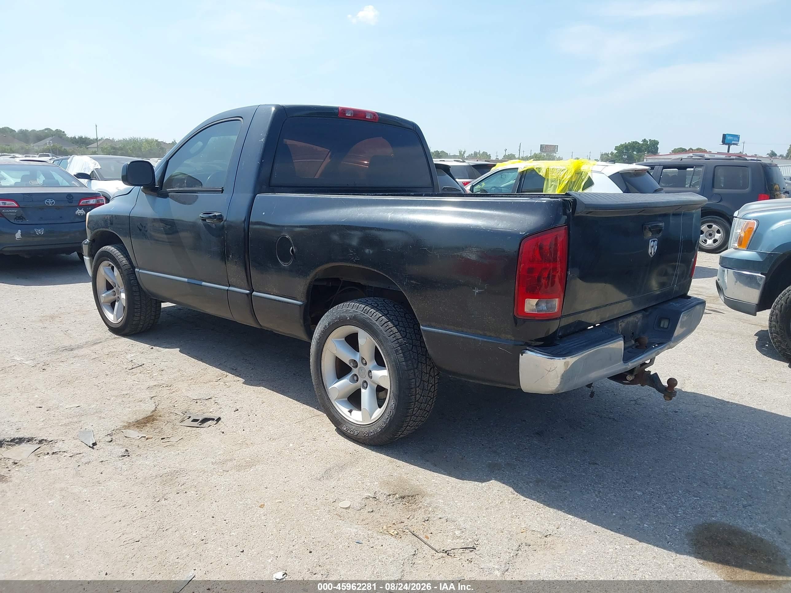 2006 Dodge Ram 1500 St Black vin: 1D7HA16K46J183443