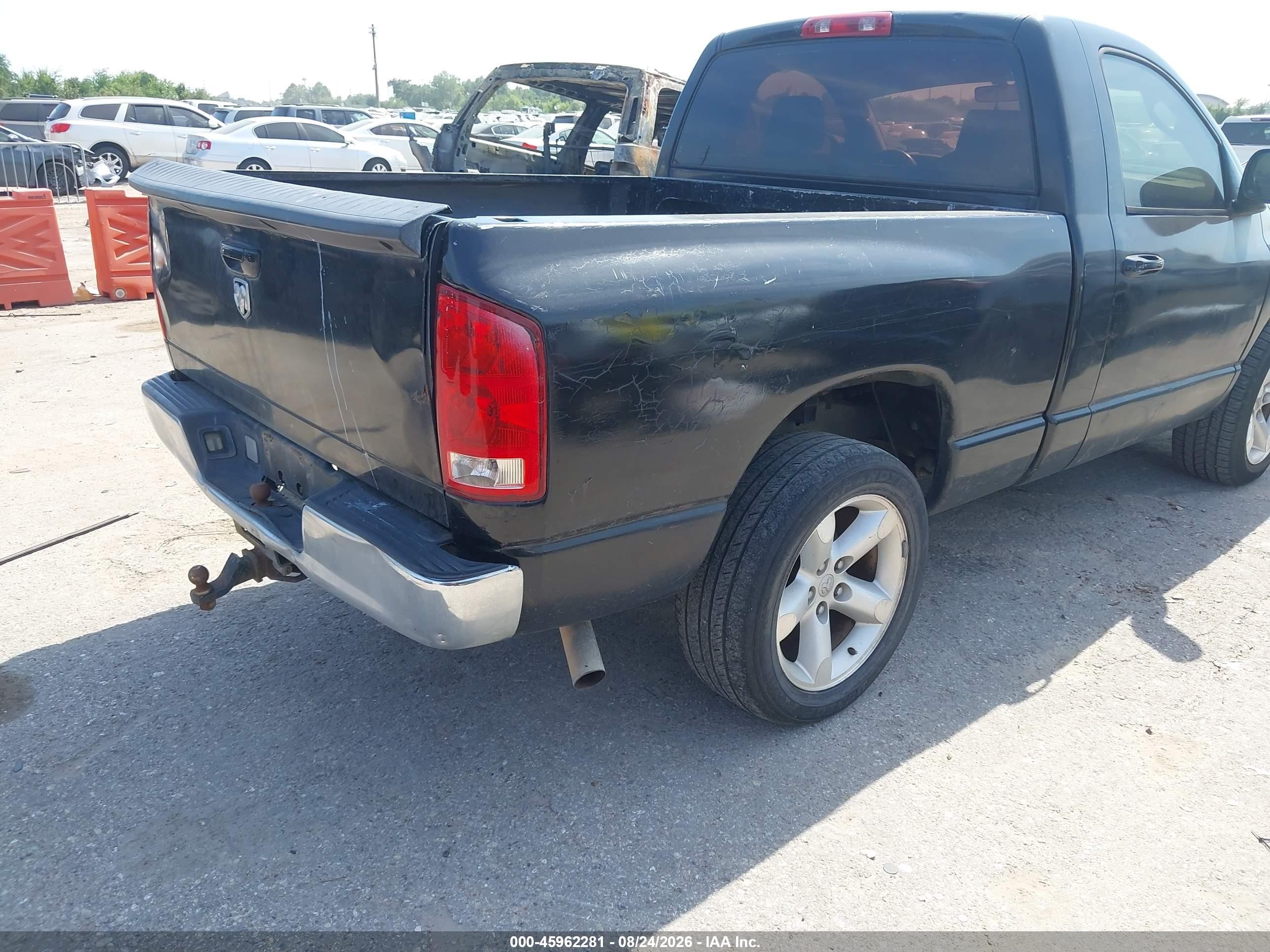 2006 Dodge Ram 1500 St Black vin: 1D7HA16K46J183443
