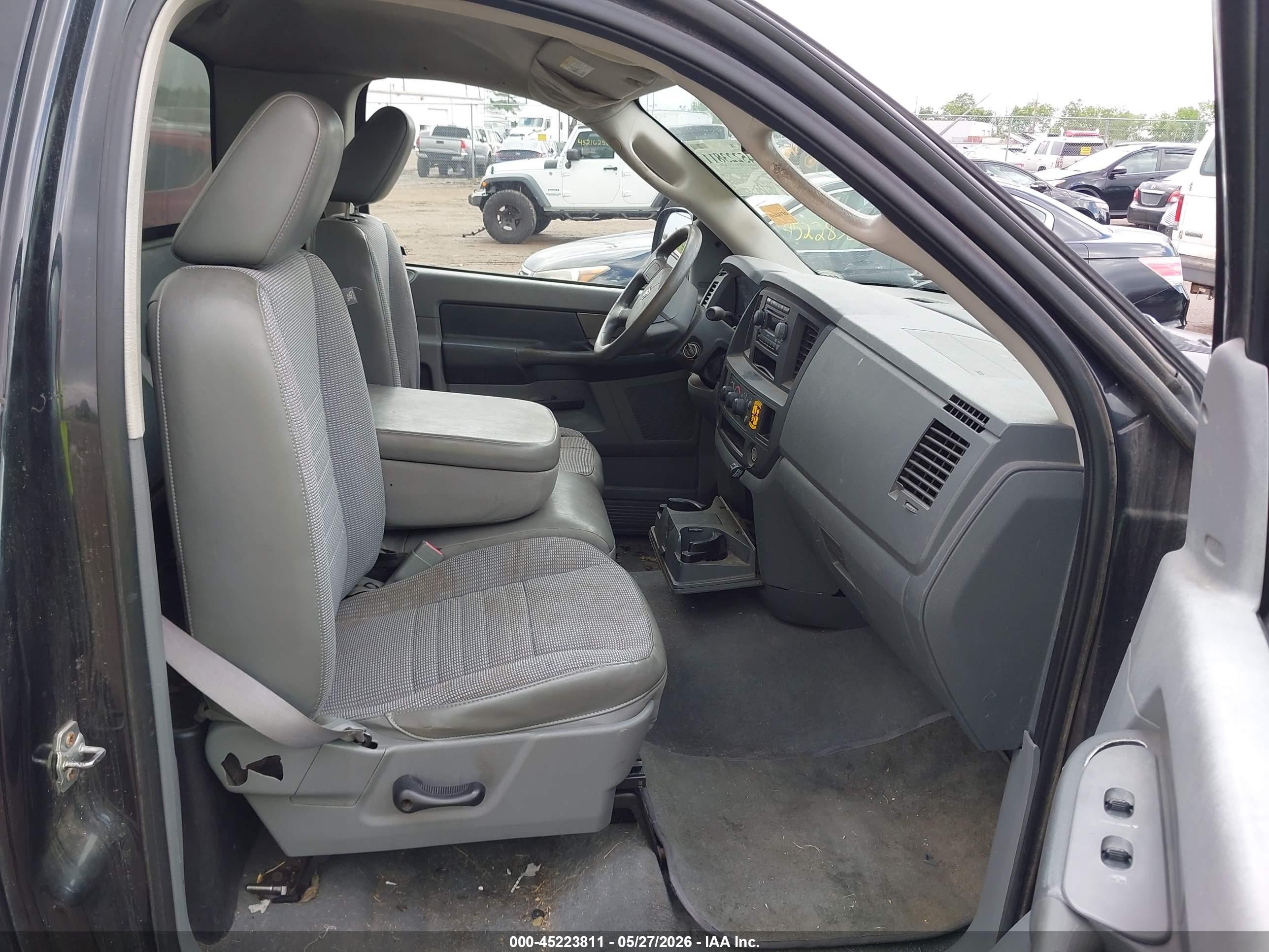 2008 Dodge Ram 1500 St/sxt Black vin: 1D7HA16K48J211180