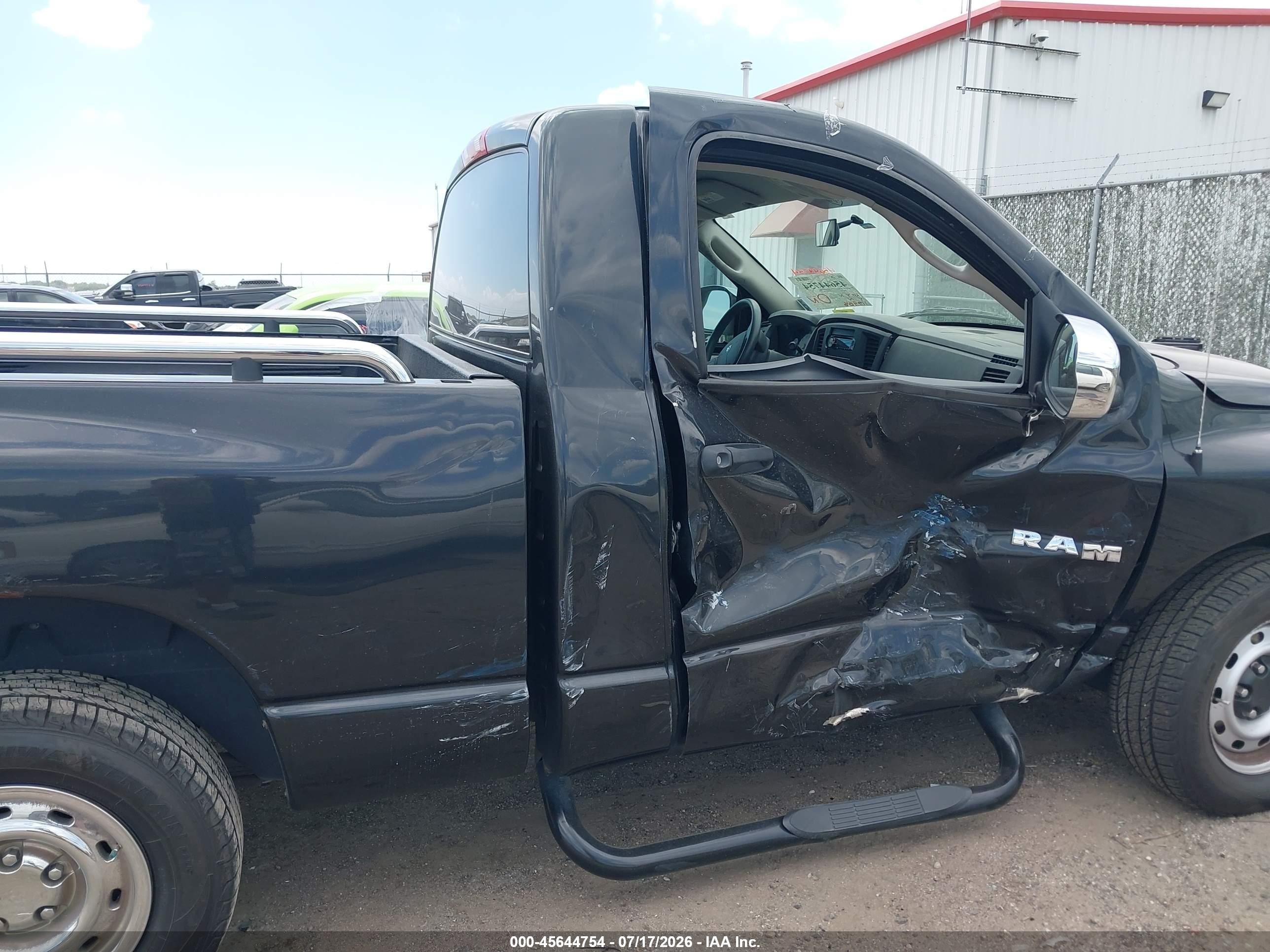 2008 Dodge Ram 1500 St/sxt Black vin: 1D7HA16K48J219392