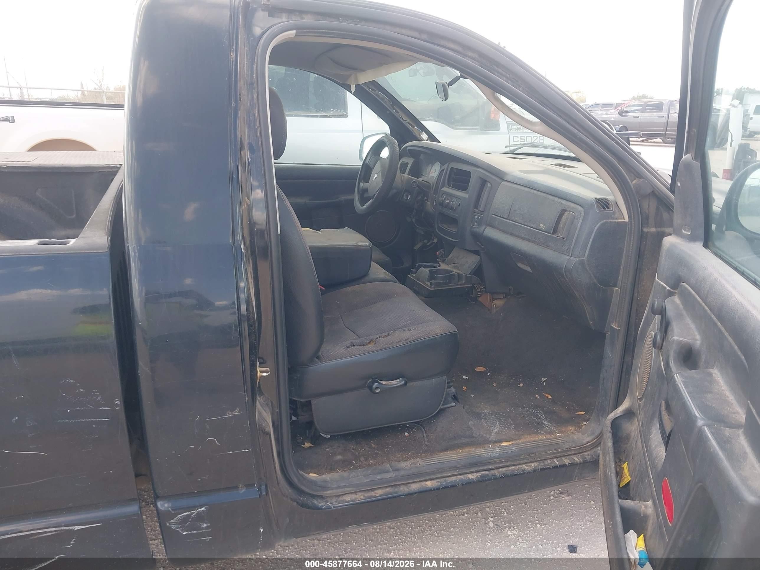 2004 Dodge Ram 1500 St Black vin: 1D7HA16K54J215958