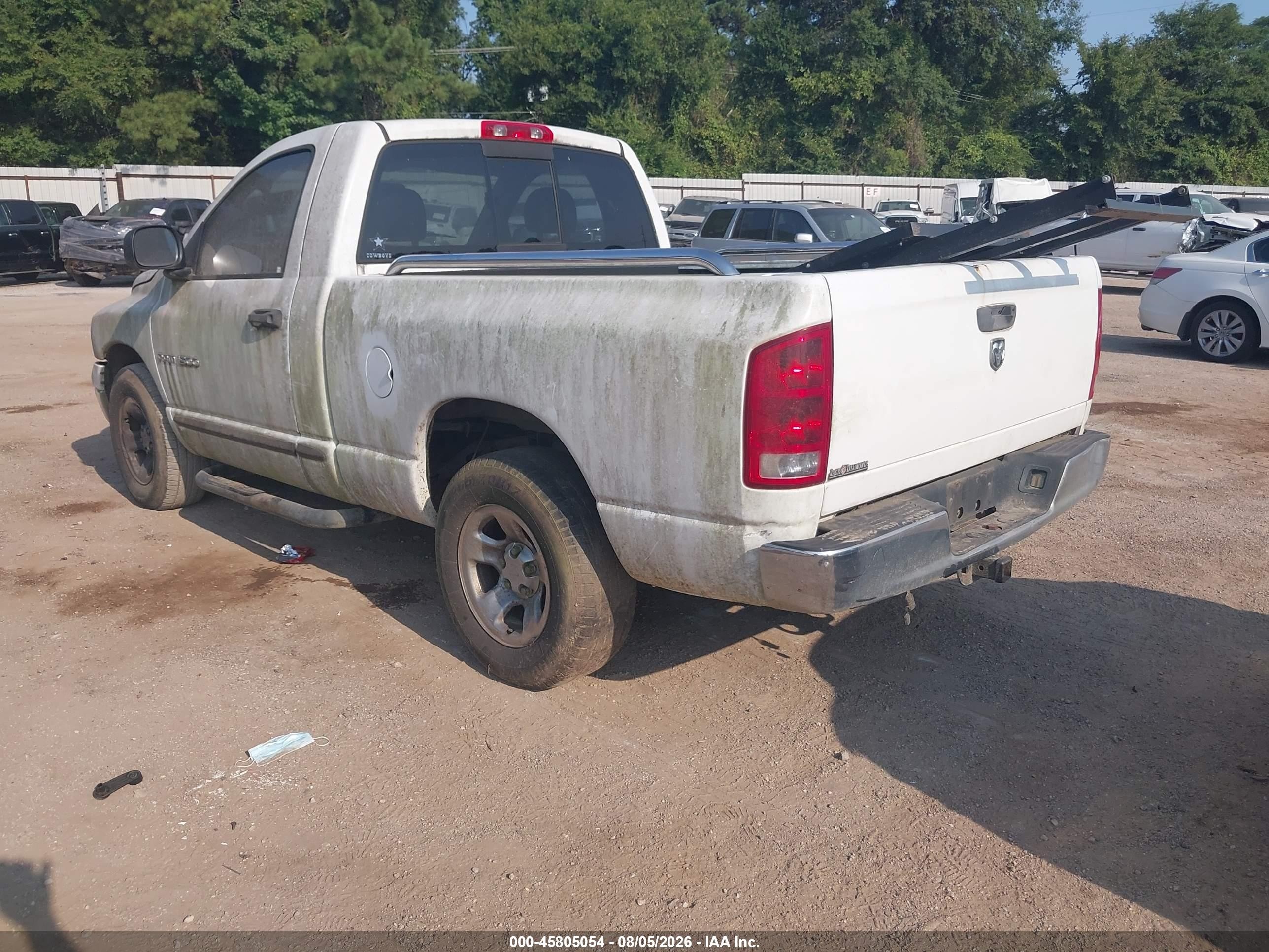 2005 Dodge Ram 1500 St White vin: 1D7HA16K55J558075