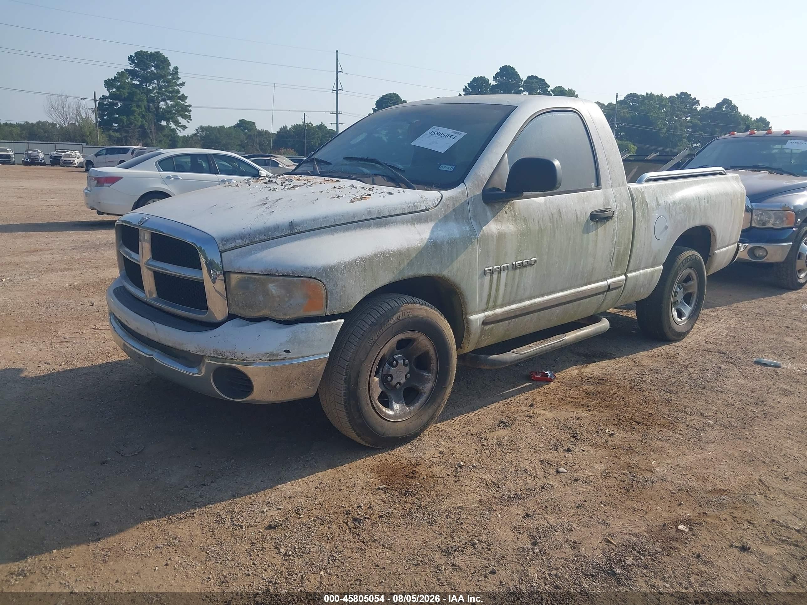 2005 Dodge Ram 1500 St White vin: 1D7HA16K55J558075