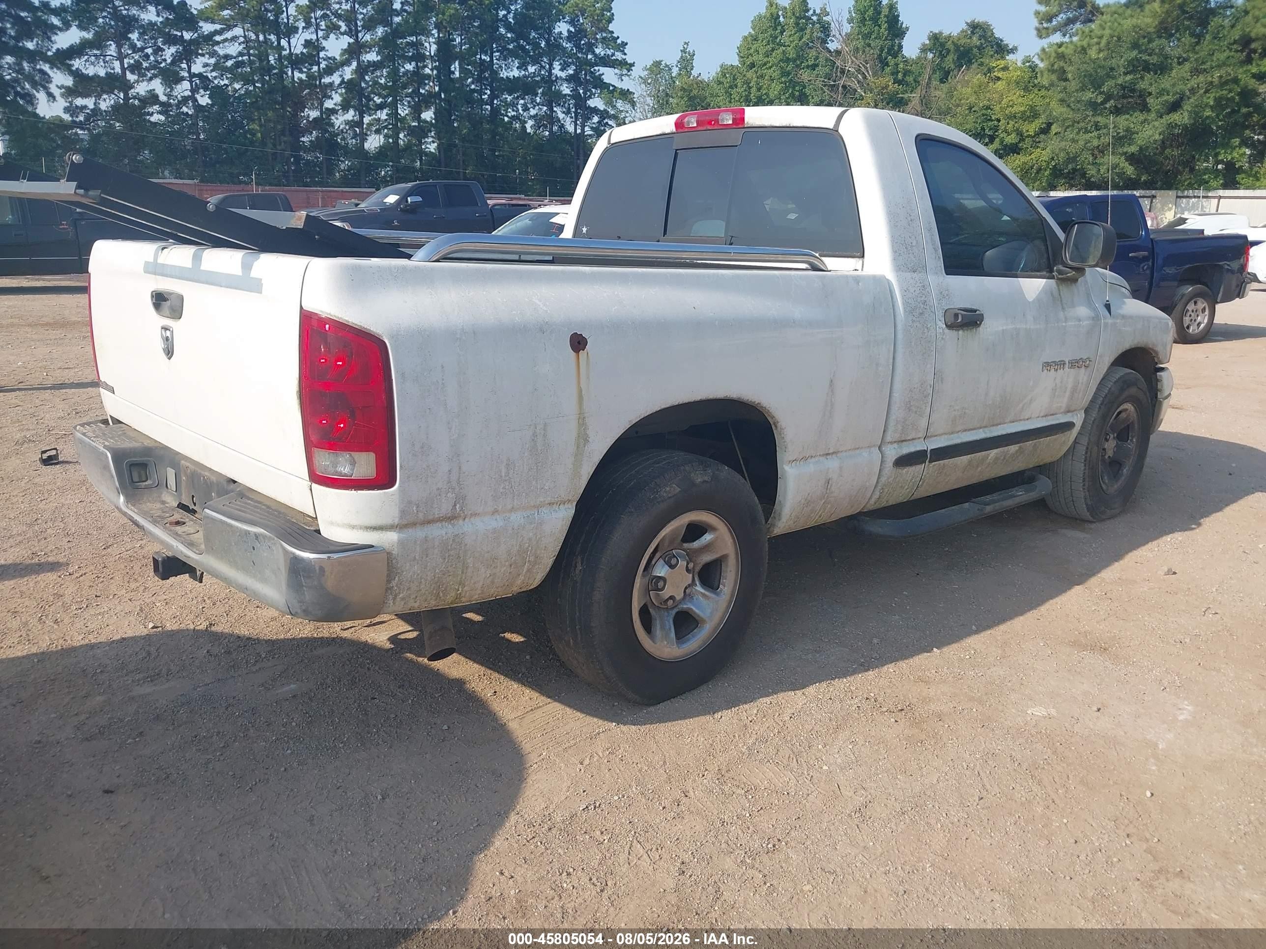 2005 Dodge Ram 1500 St White vin: 1D7HA16K55J558075