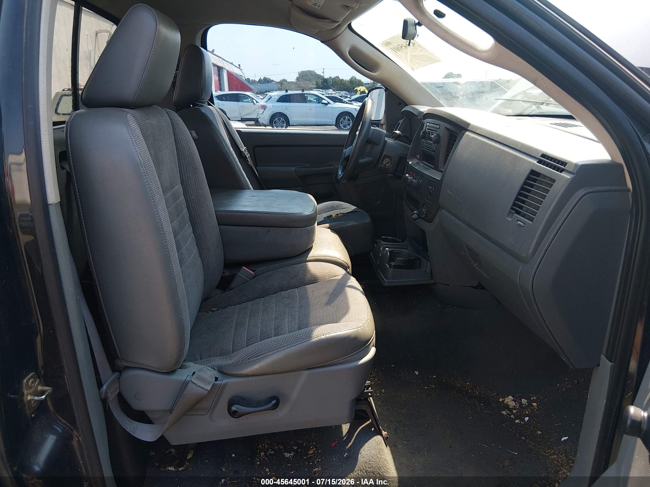 2007 Dodge Ram 1500 St Black vin: 1D7HA16K57J616172