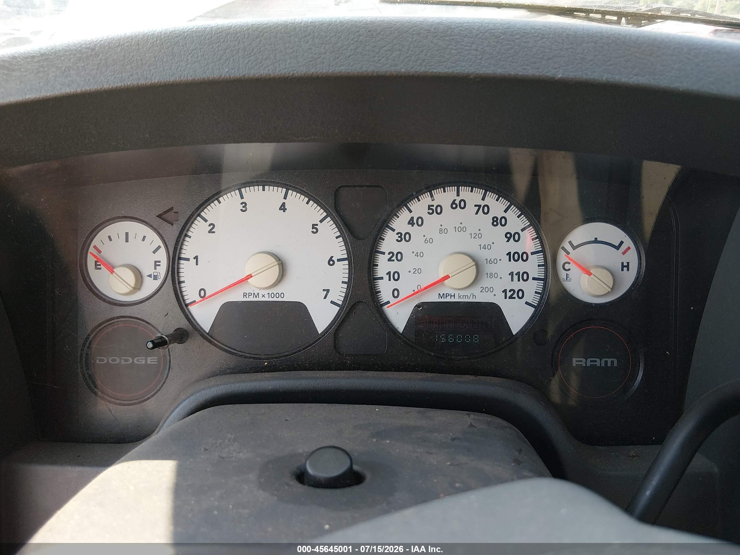 2007 Dodge Ram 1500 St Black vin: 1D7HA16K57J616172