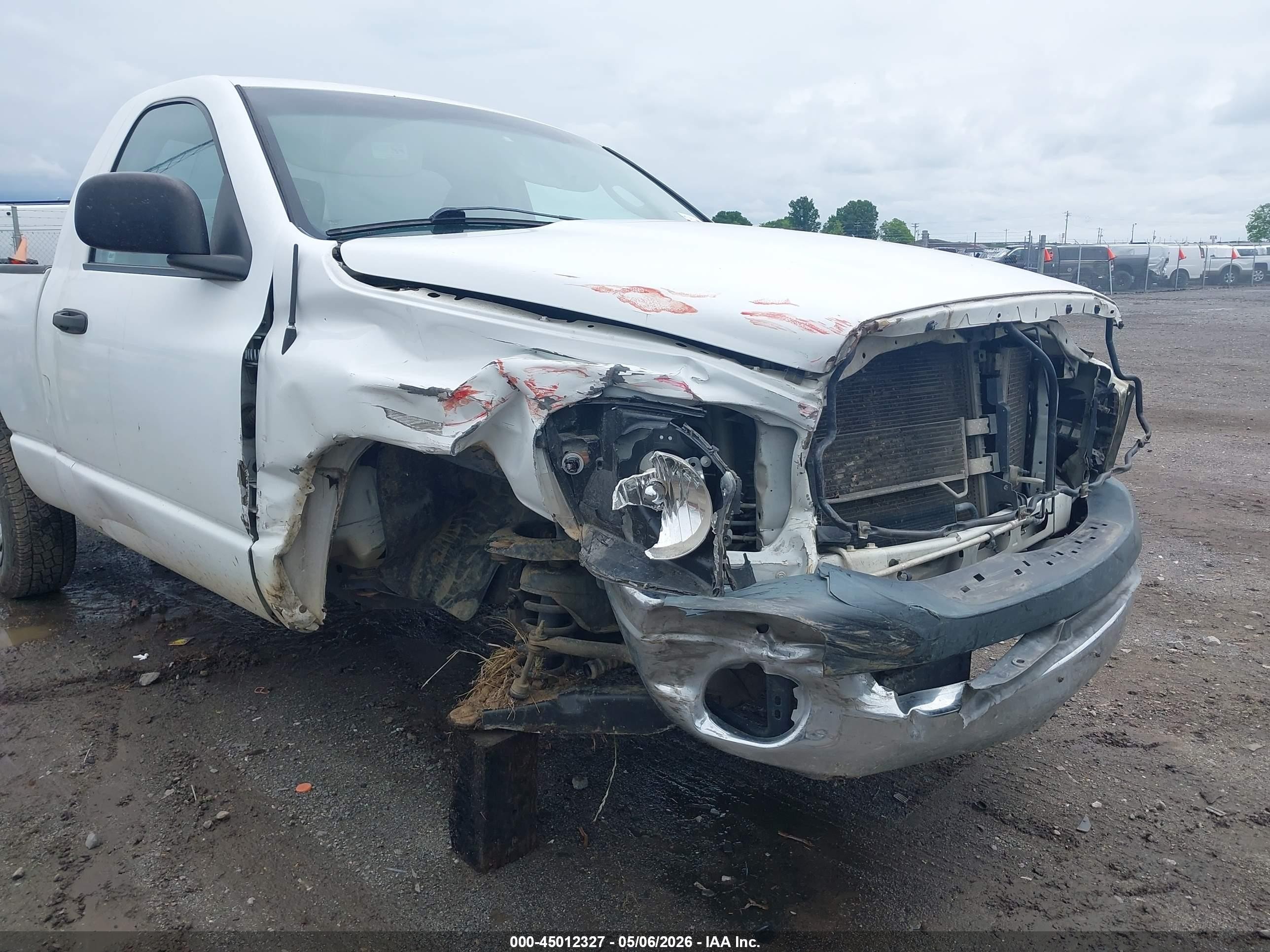 2007 Dodge Ram 1500 St White vin: 1D7HA16K57J633148